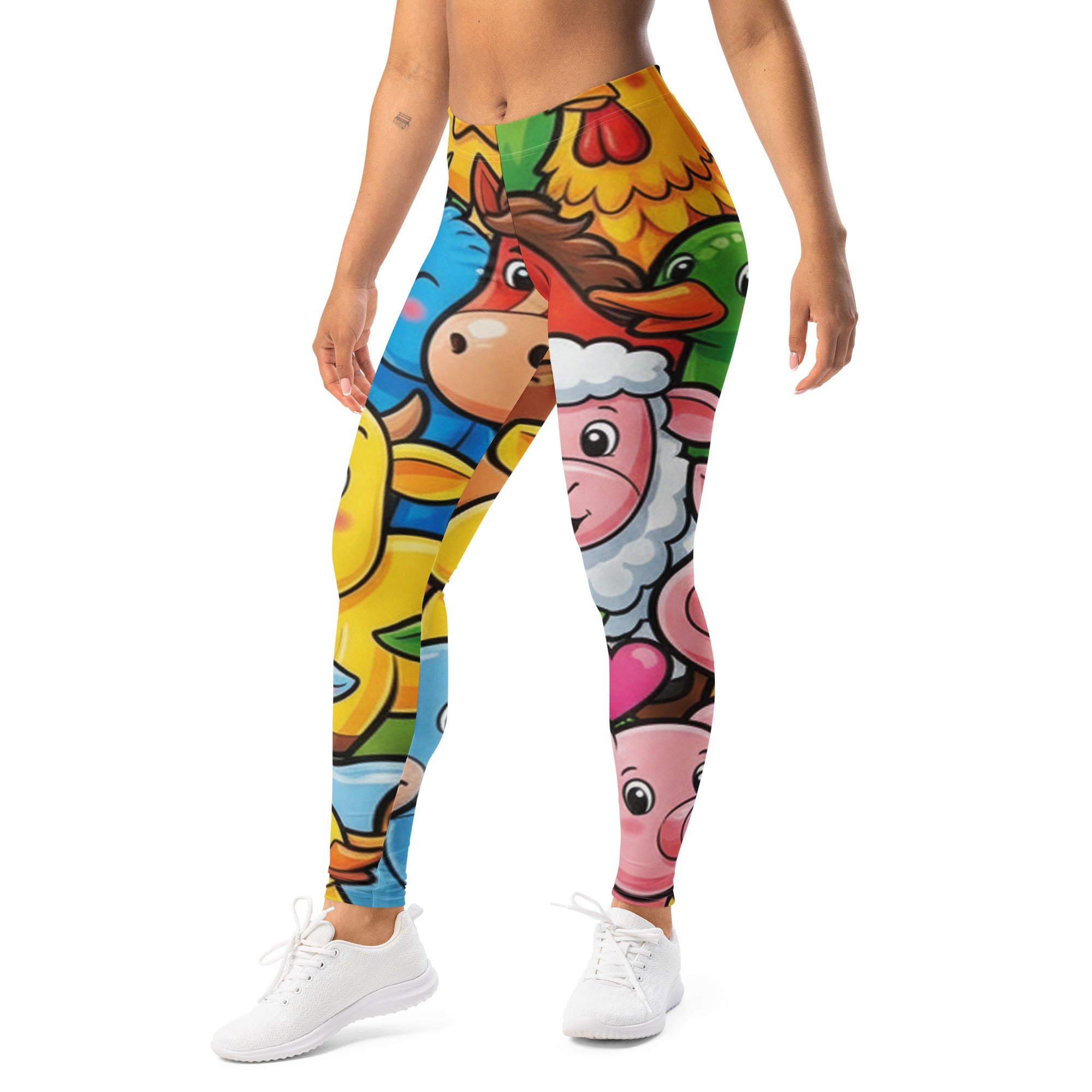 Vibrant Farm Animals Leggings | GearBunch