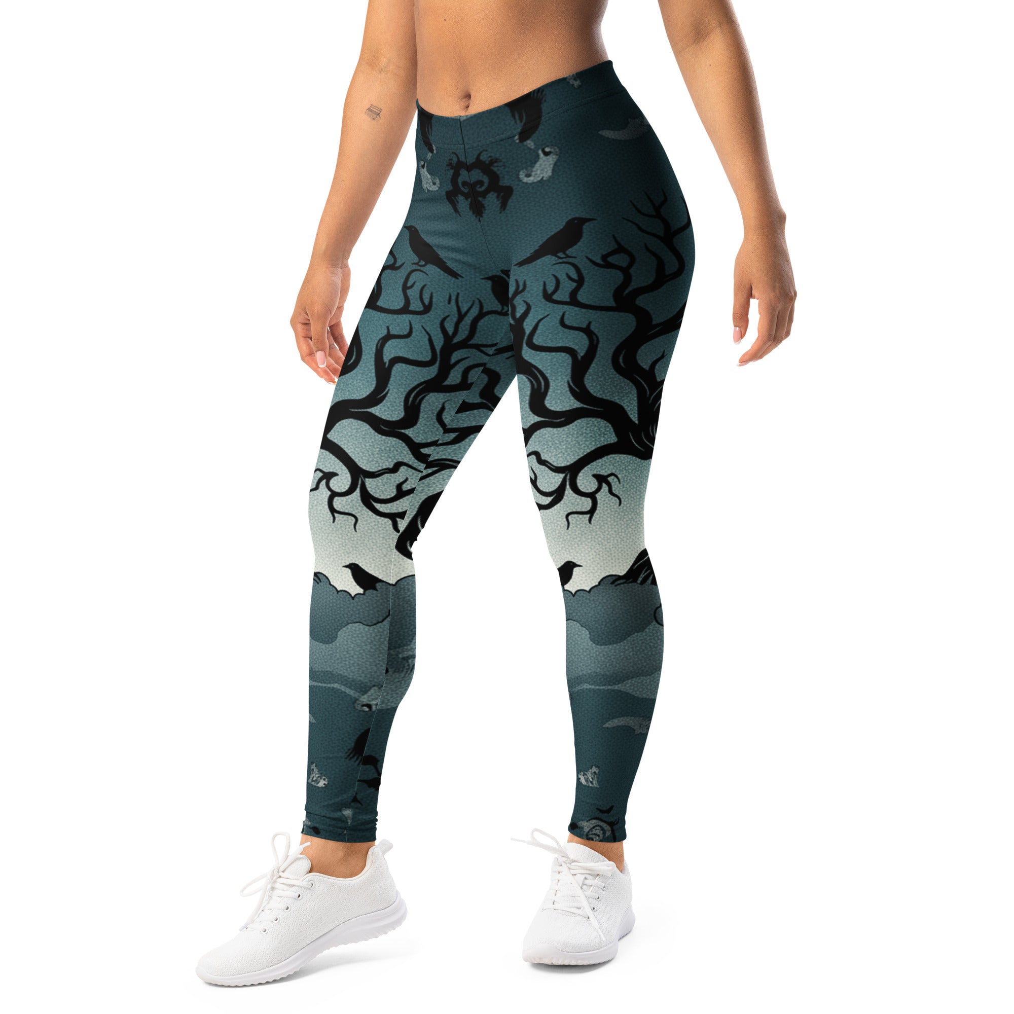 Haunted Forest Silhouette Leggings | GearBunch
