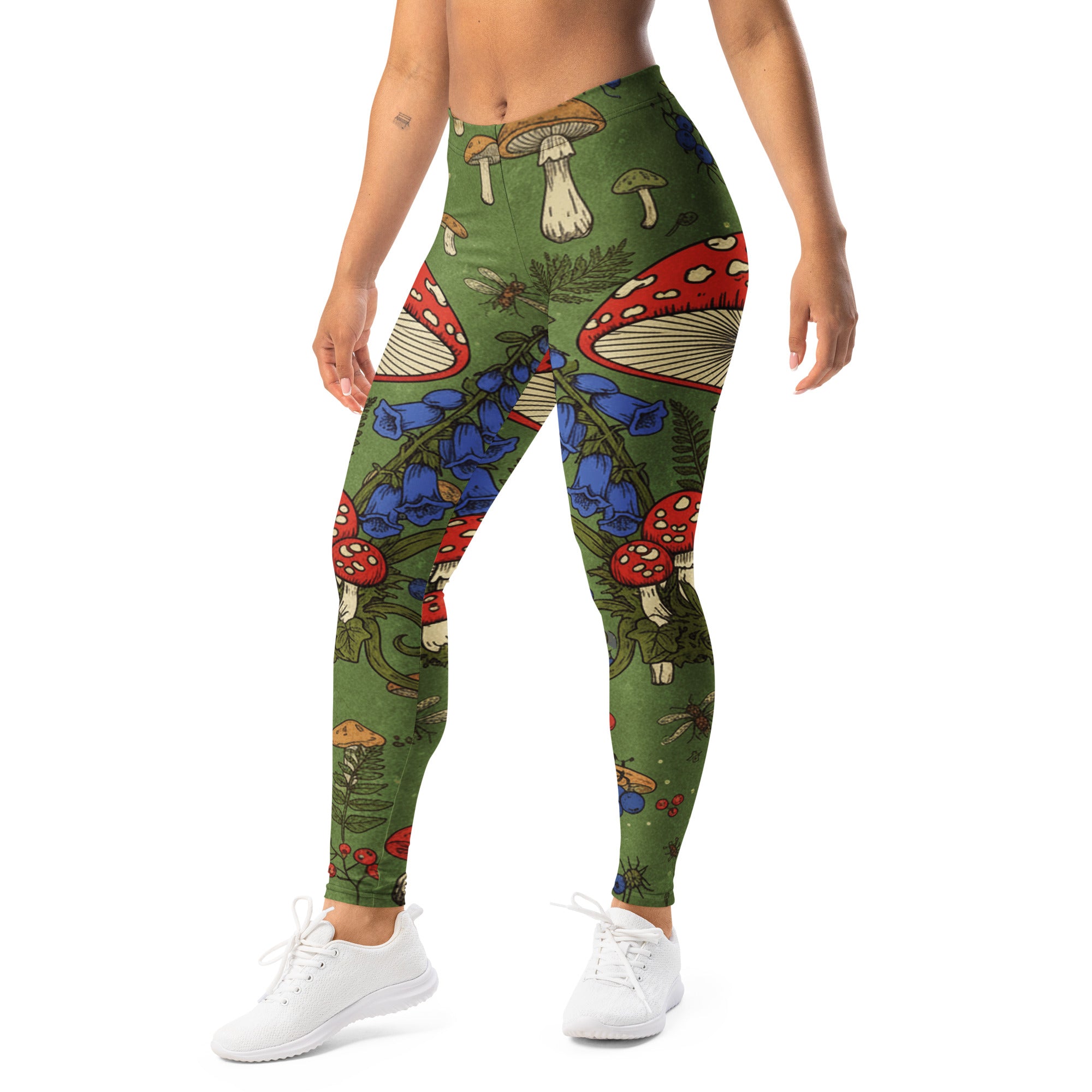 Mushroom Foraging Witch Leggings | GearBunch