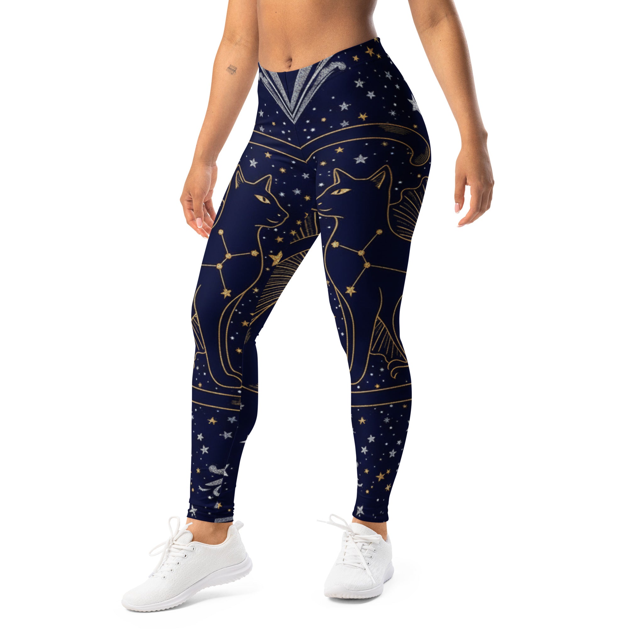 Black Cat Constellation Leggings | GearBunch