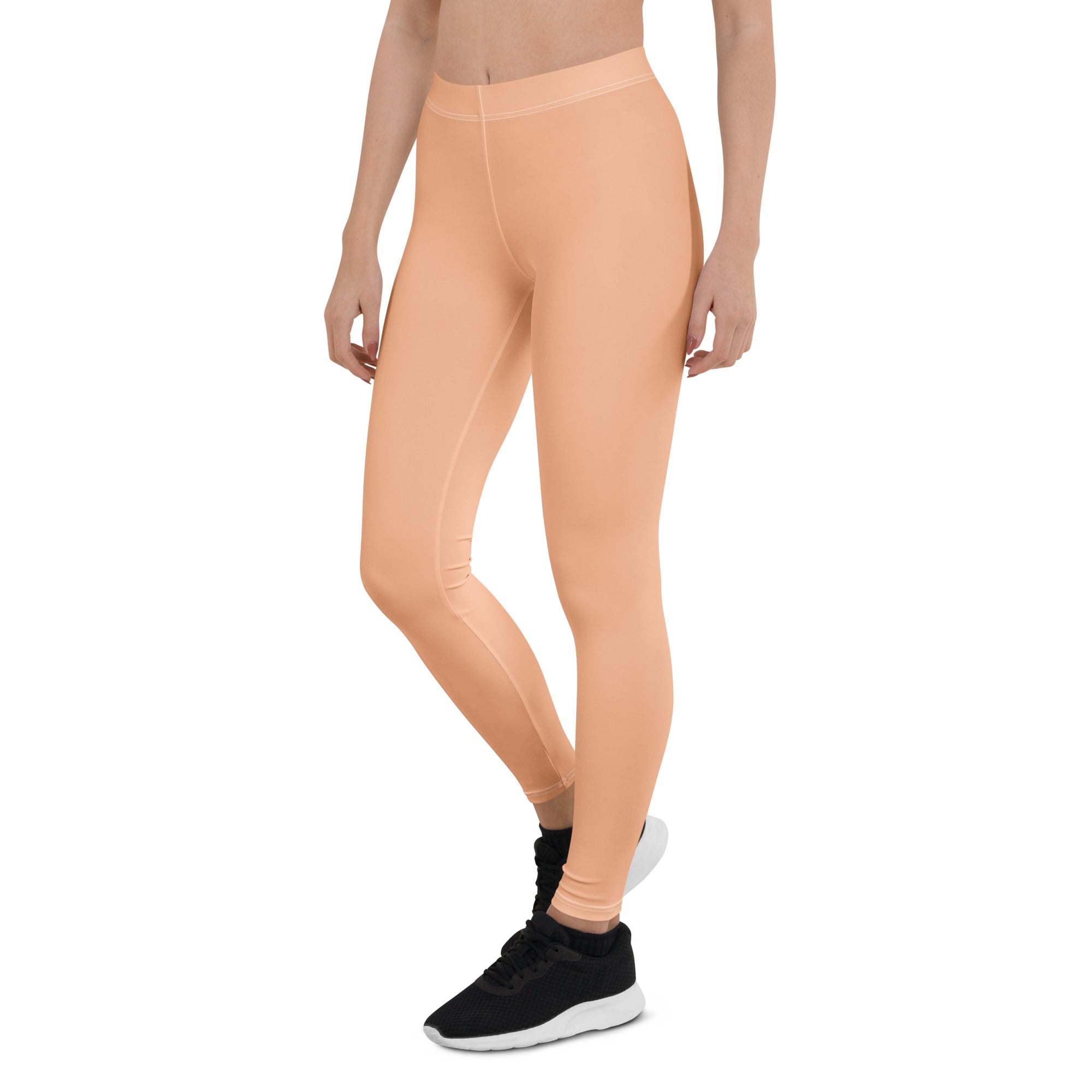 Solid Peach Fuzz Kids Leggings | GearBunch