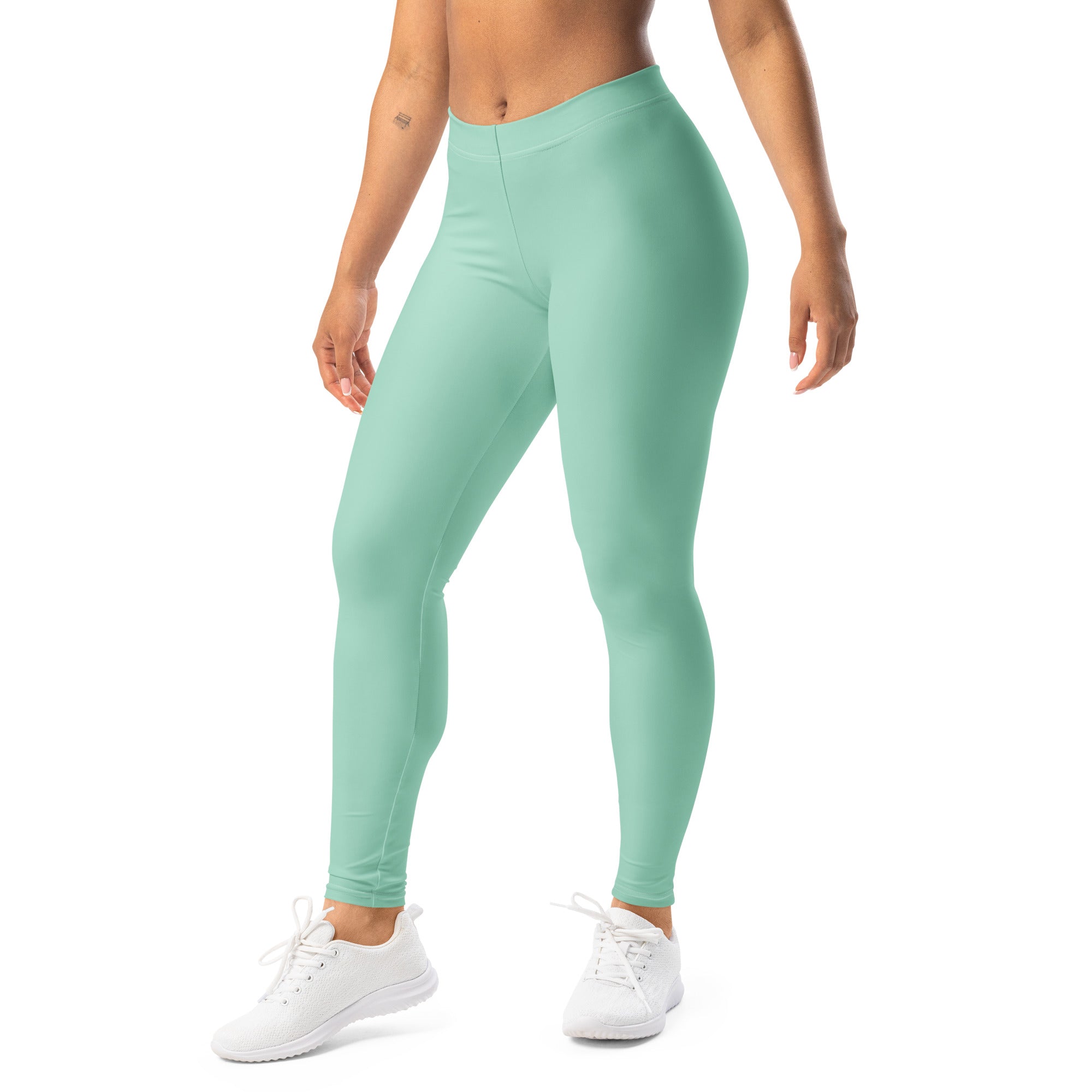 Solid Seafoam Kids Leggings | GearBunch