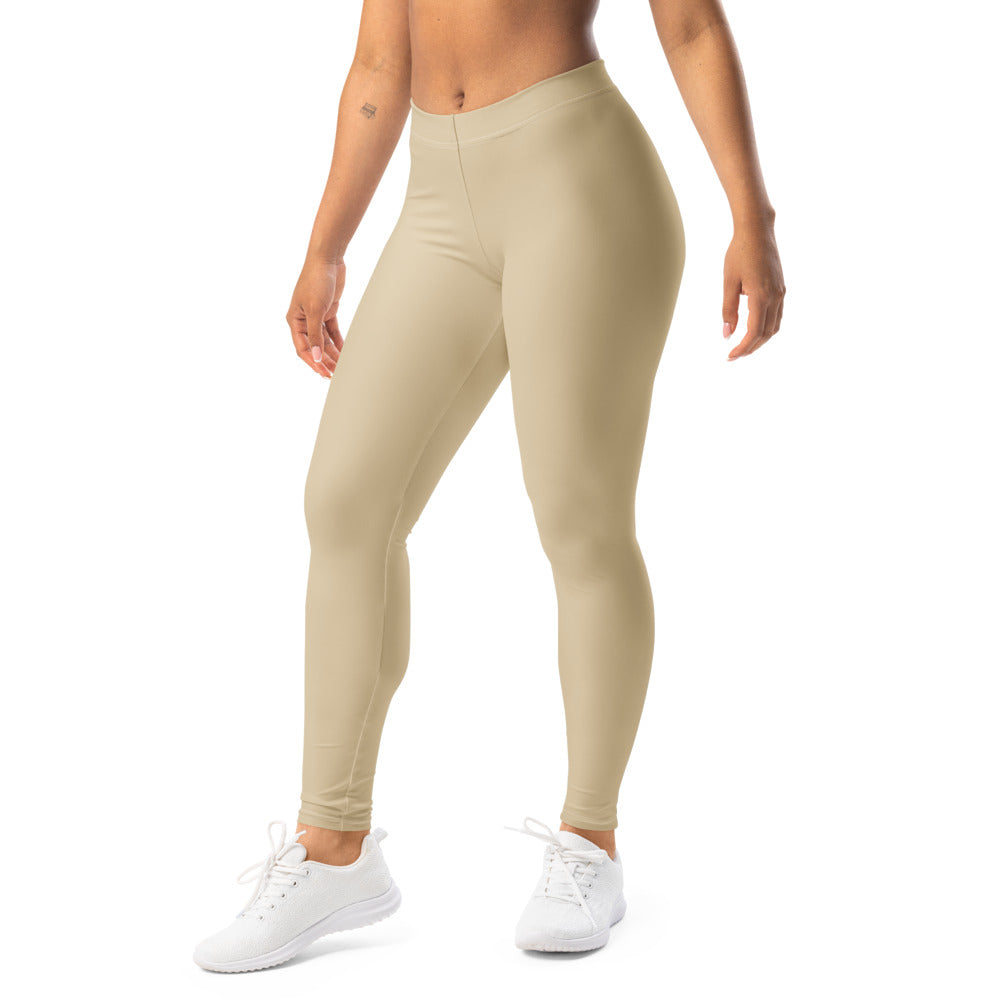 Solid leggings left front view | GearBunch