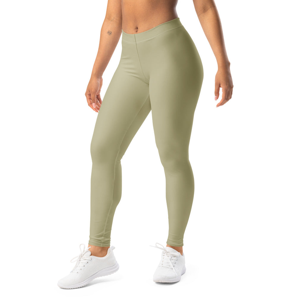 Solid leggings left front view | GearBunch
