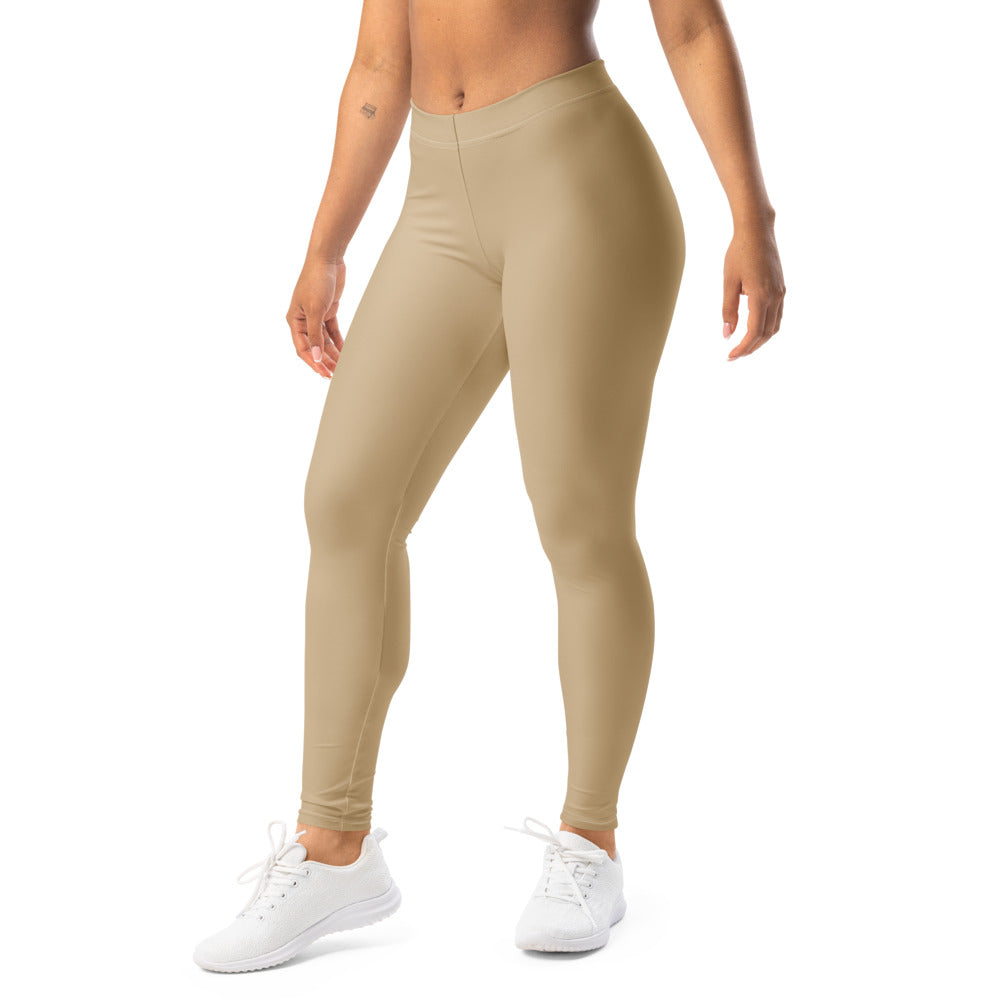 Solid leggings left front view | GearBunch