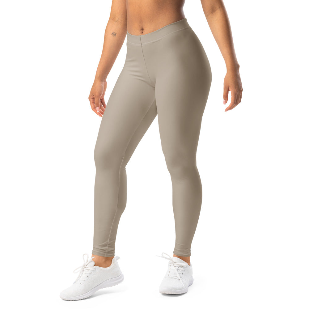 Solid leggings left front view | GearBunch