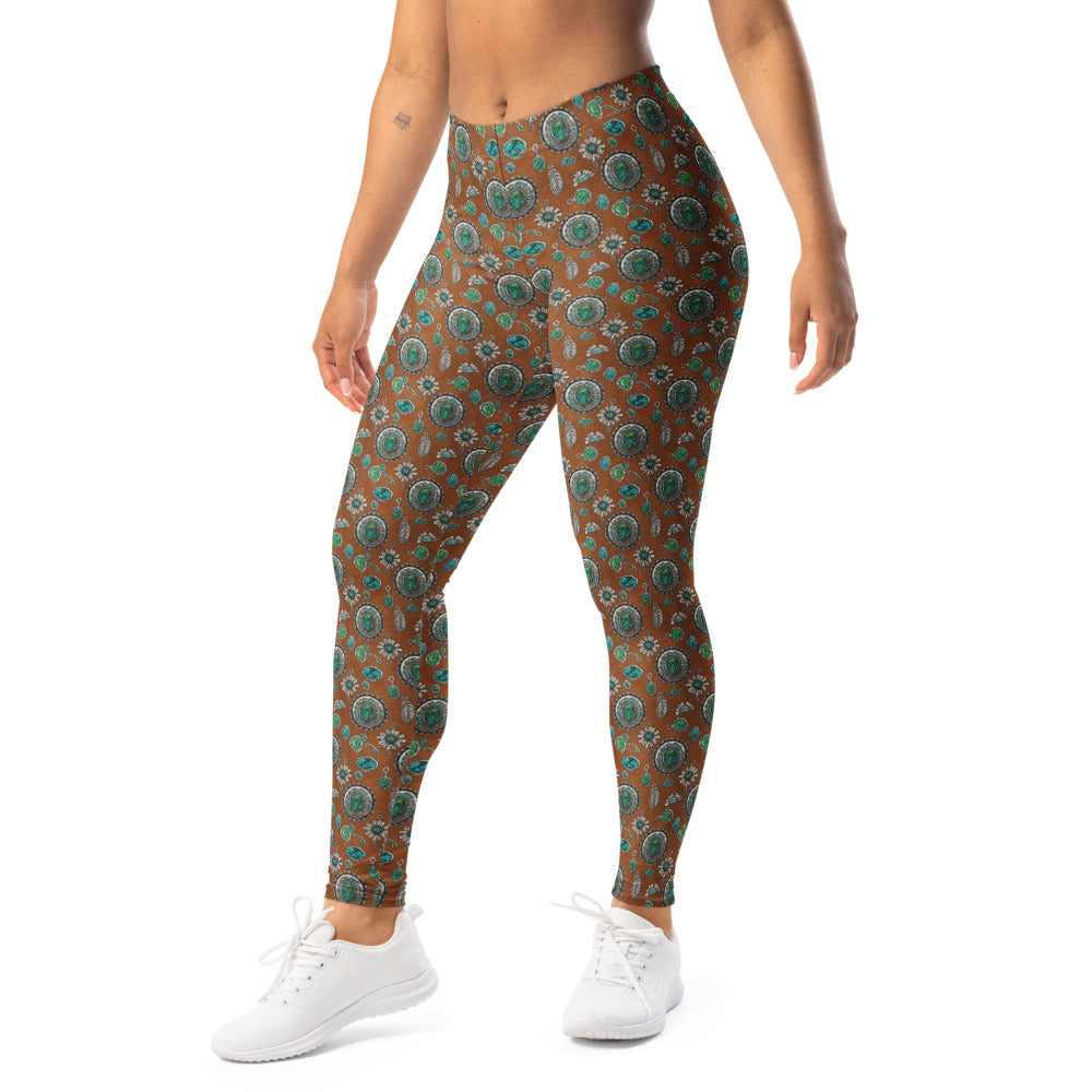 Solid leggings left front view | GearBunch