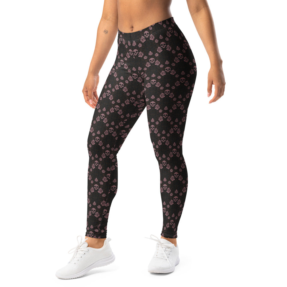 Solid leggings left front view | GearBunch