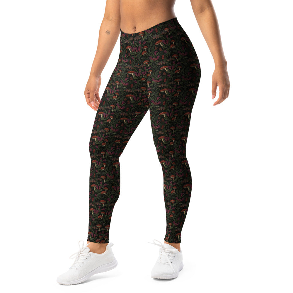 Solid leggings left front view | GearBunch