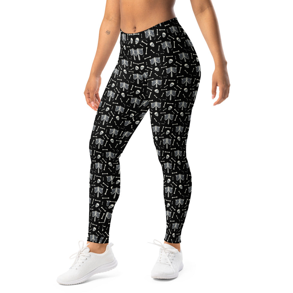 Solid leggings left front view | GearBunch