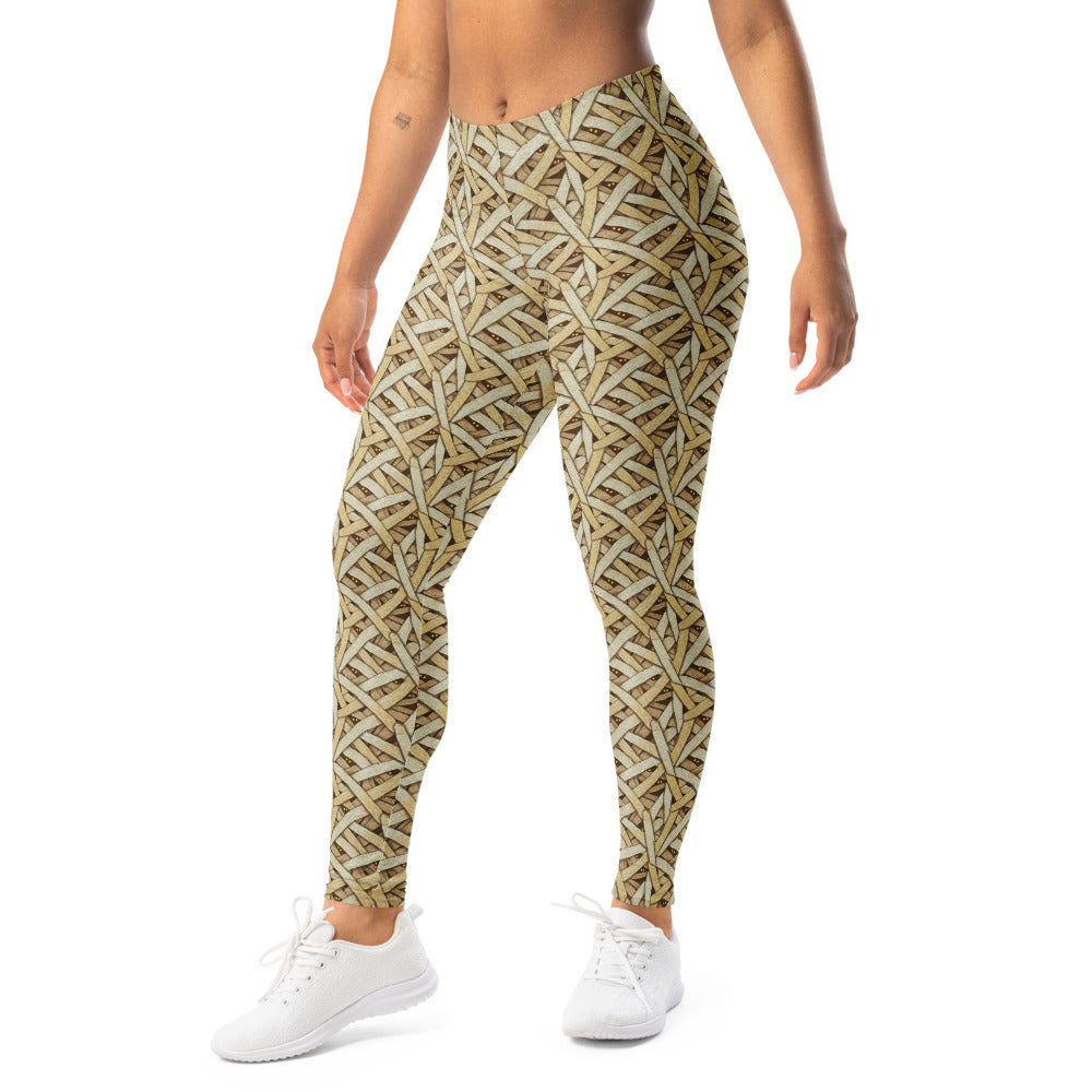 Solid leggings left front view | GearBunch