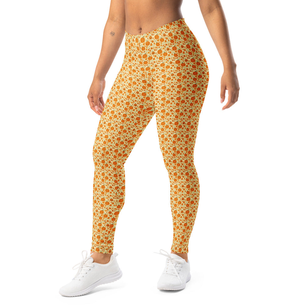 Solid leggings left front view | GearBunch