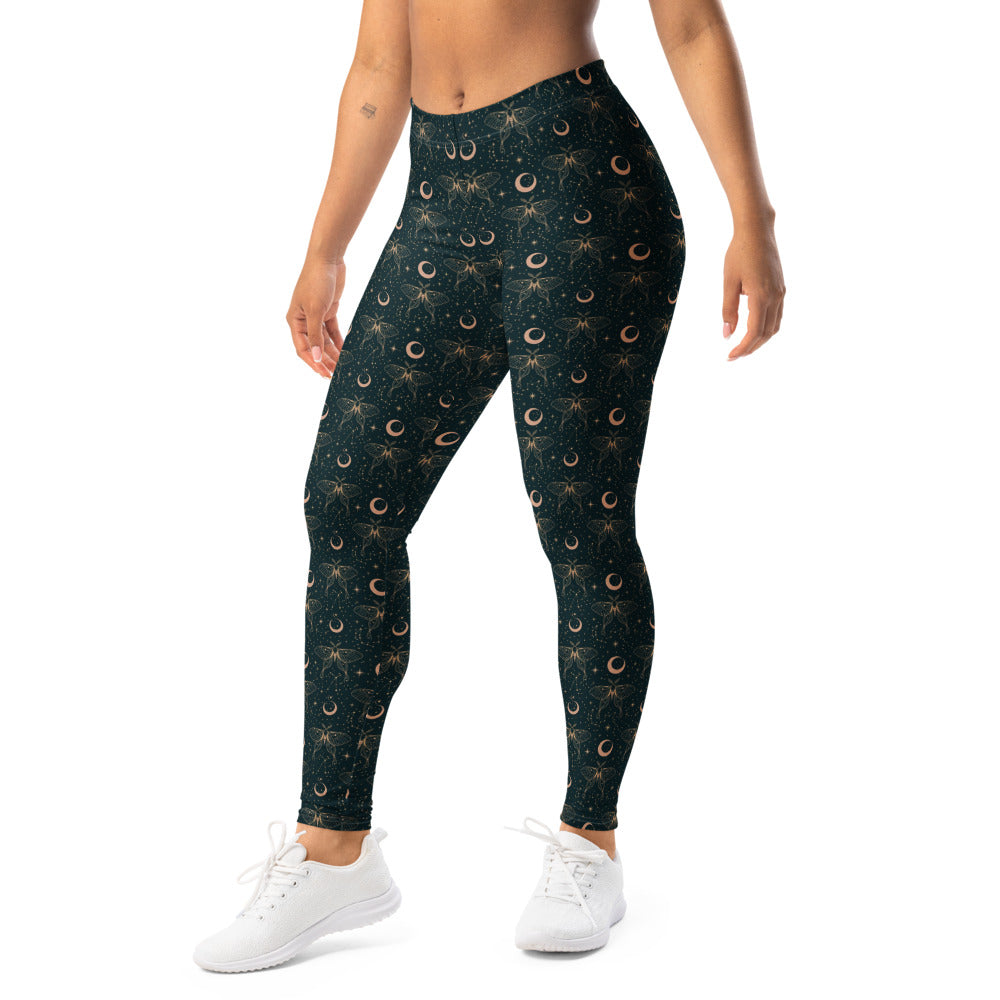 Solid leggings left front view | GearBunch