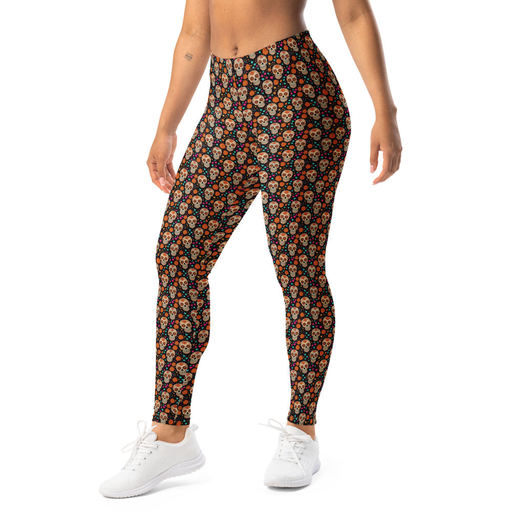Solid leggings left front view | GearBunch