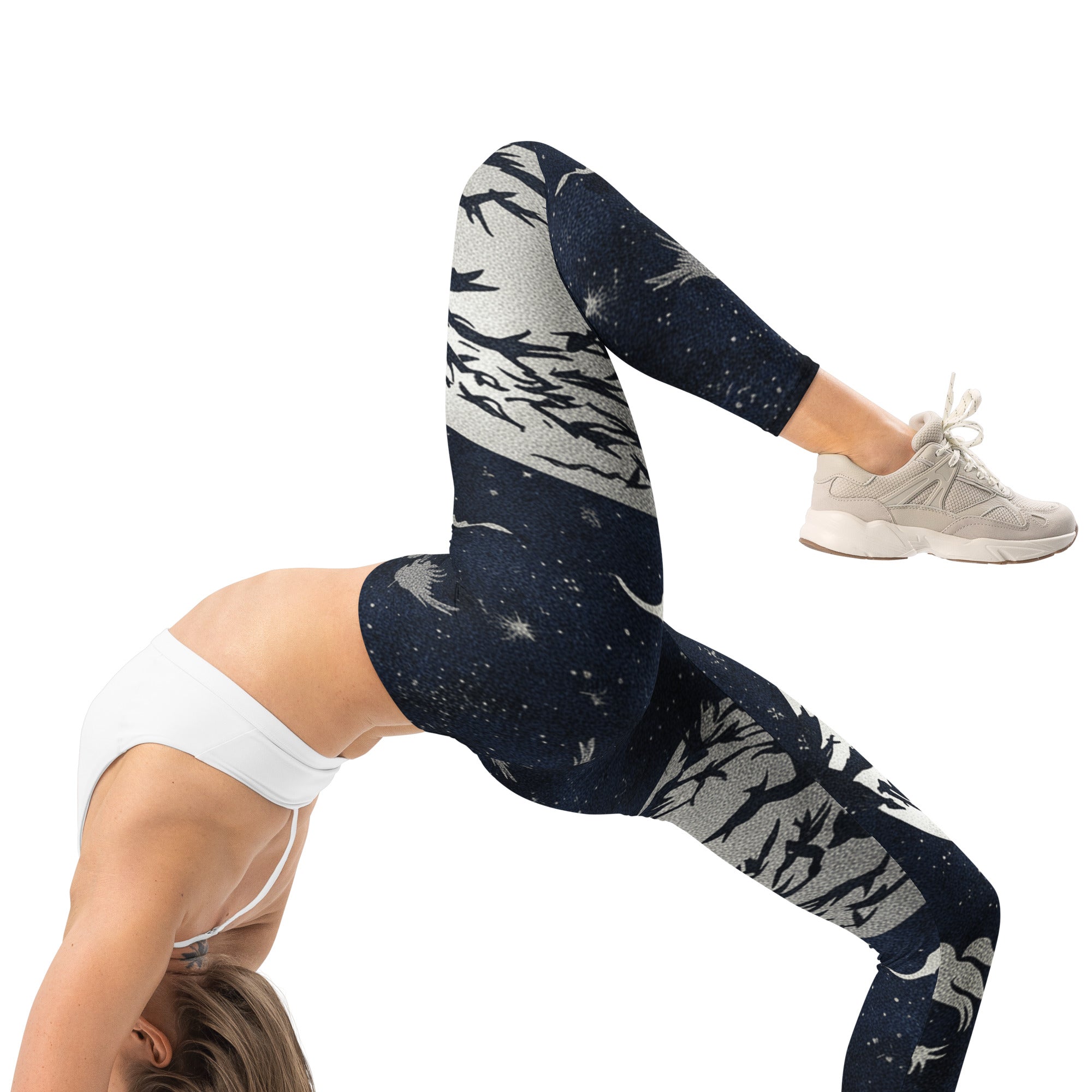 Crow Murmuration Moonlit Leggings | GearBunch