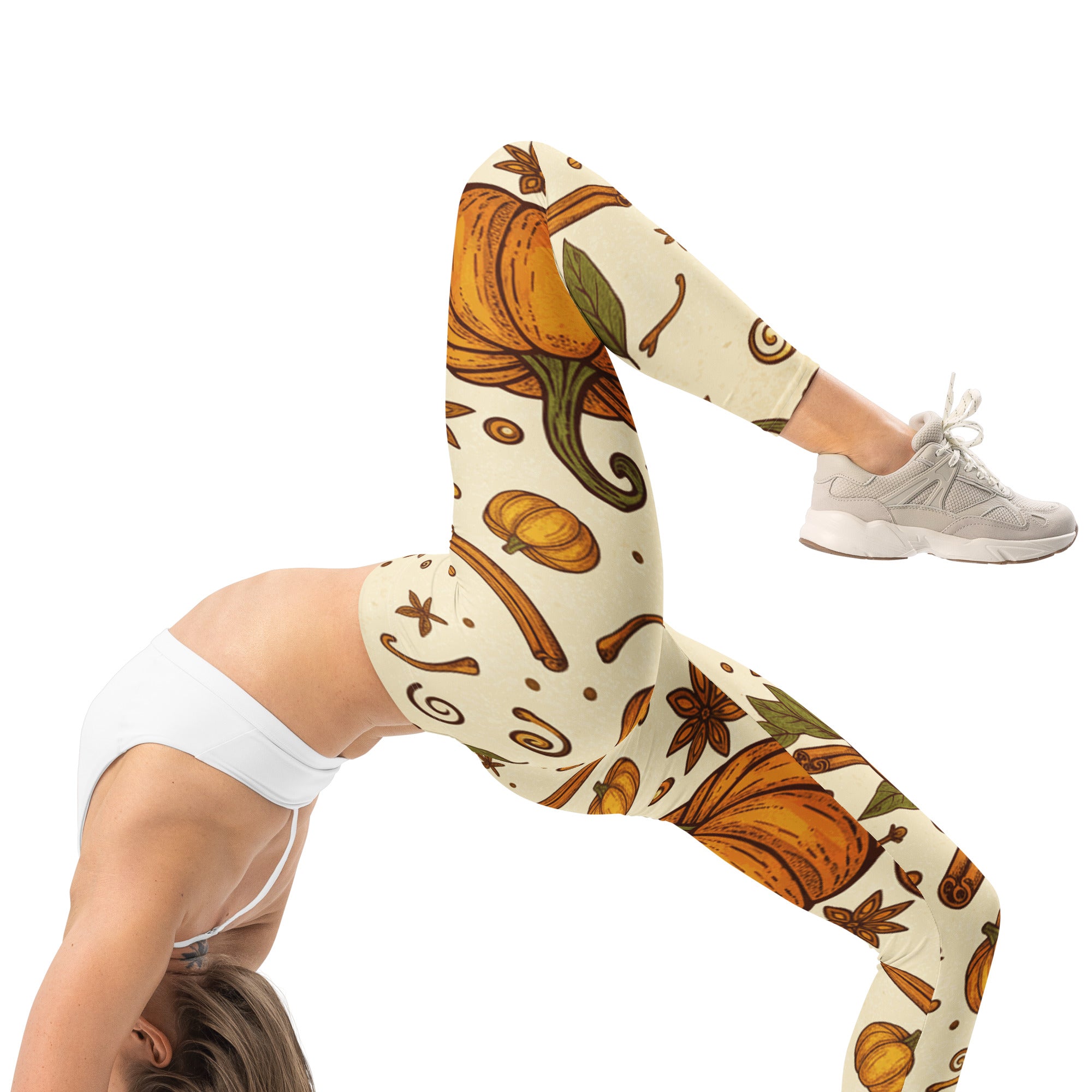 Pumpkin Spice Botanical Leggings | GearBunch