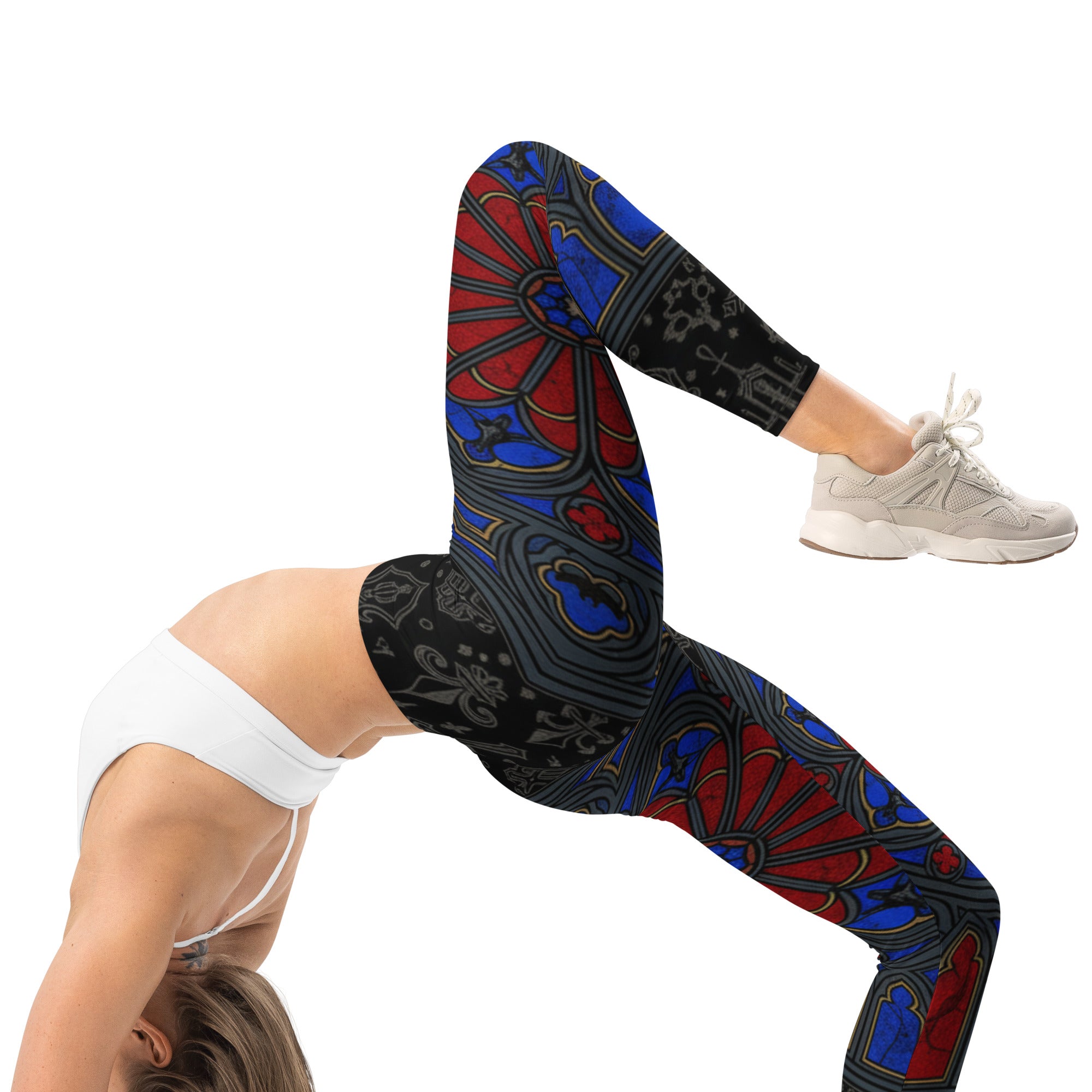 Gothic Cathedral Stained Glass Leggings | GearBunch
