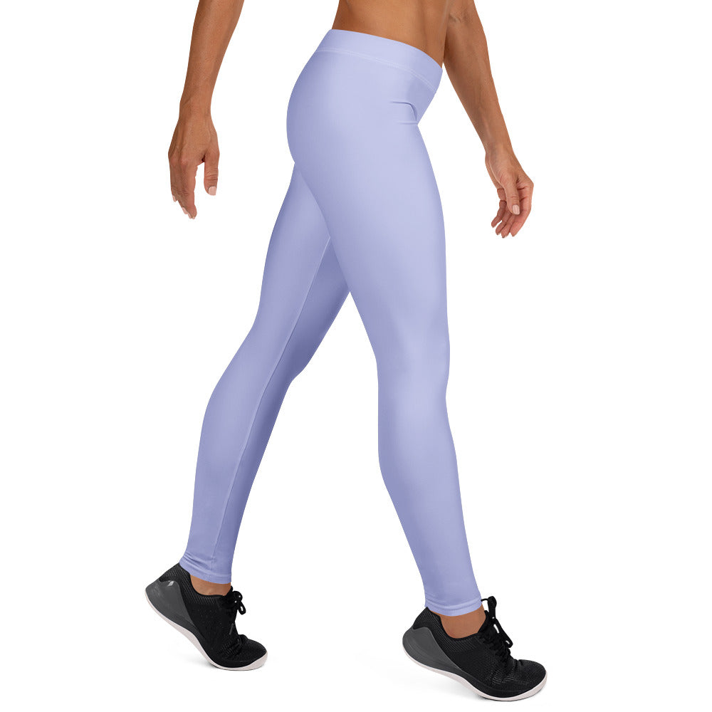 Solid Periwinkle Kids Leggings | GearBunch
