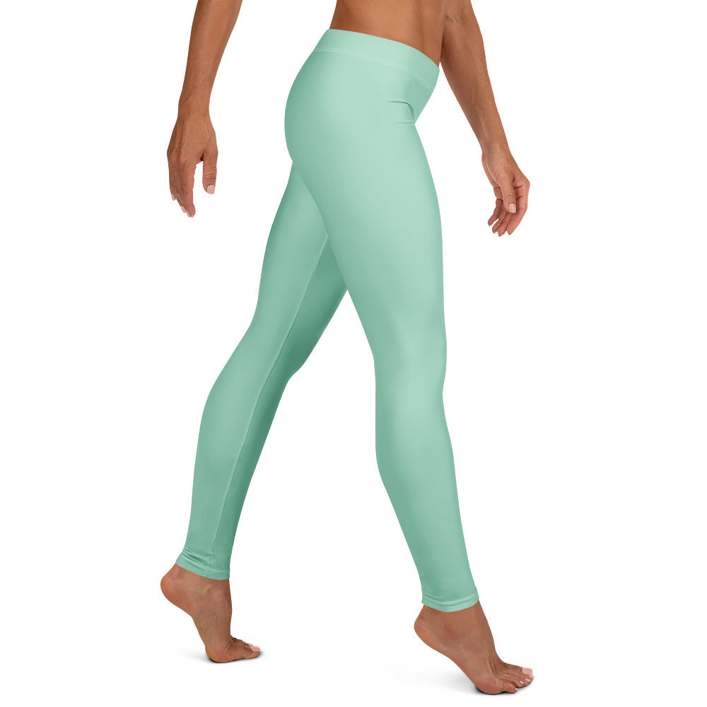 Solid Seafoam Kids Leggings | GearBunch