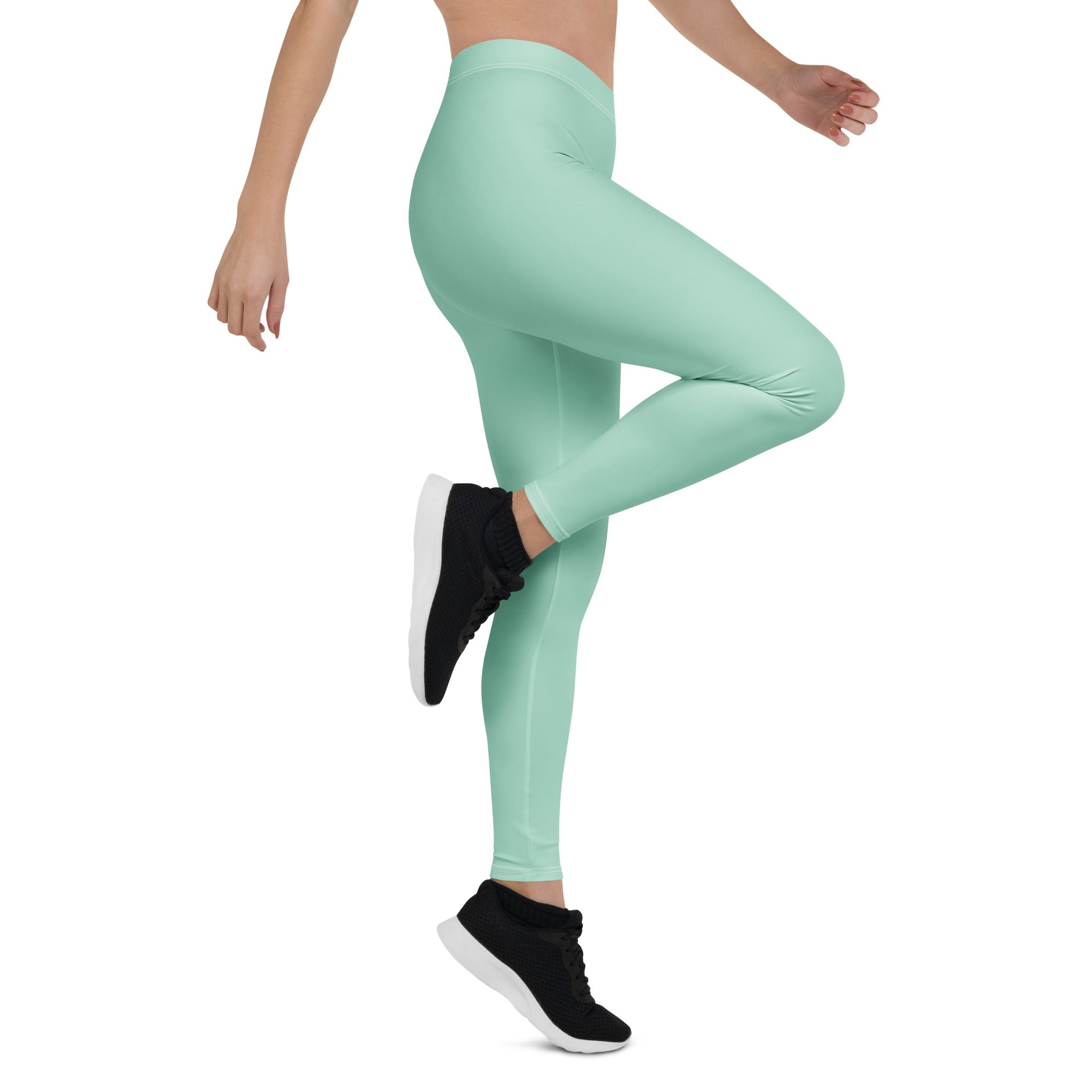 Solid Seafoam Kids Leggings | GearBunch