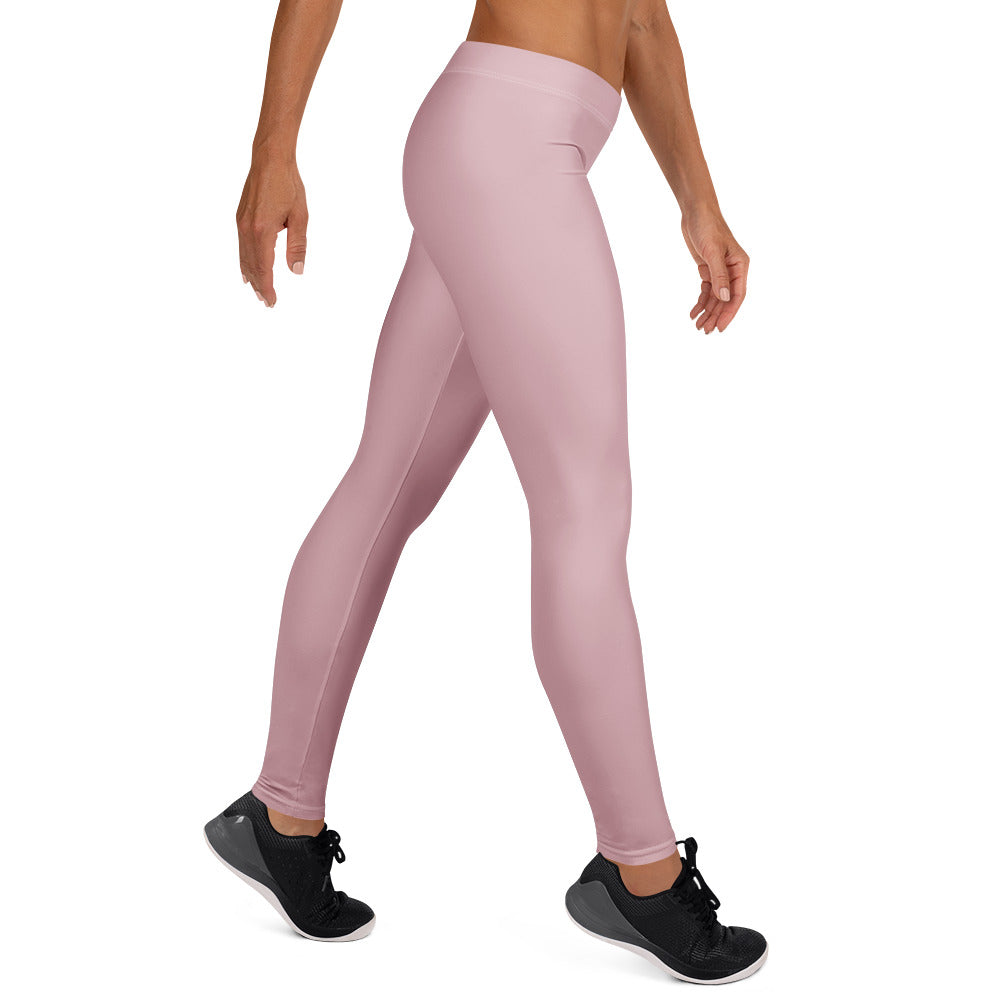 Solid Dusty Rose Kids Leggings | GearBunch