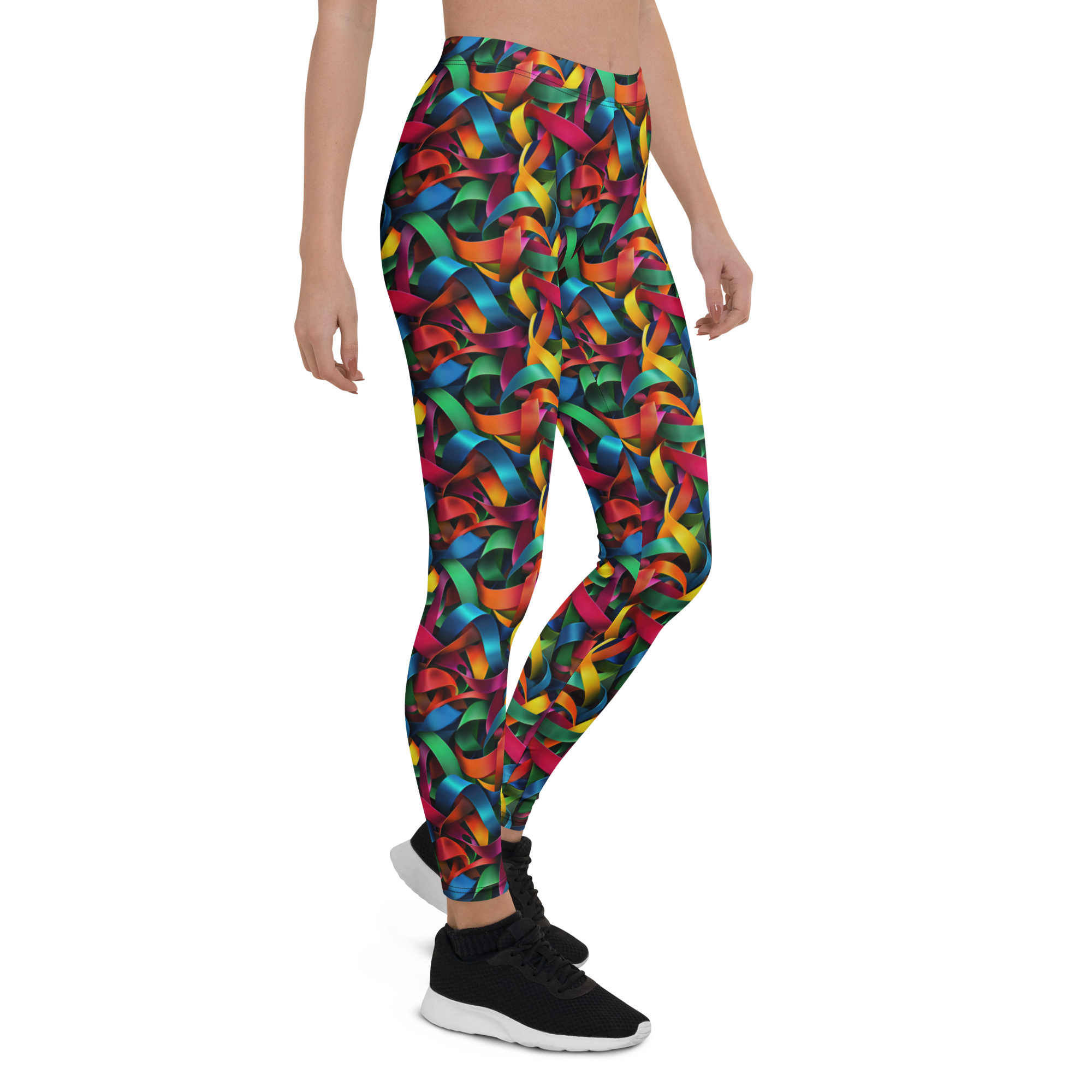Rainbow Ribbon Leggings Right View