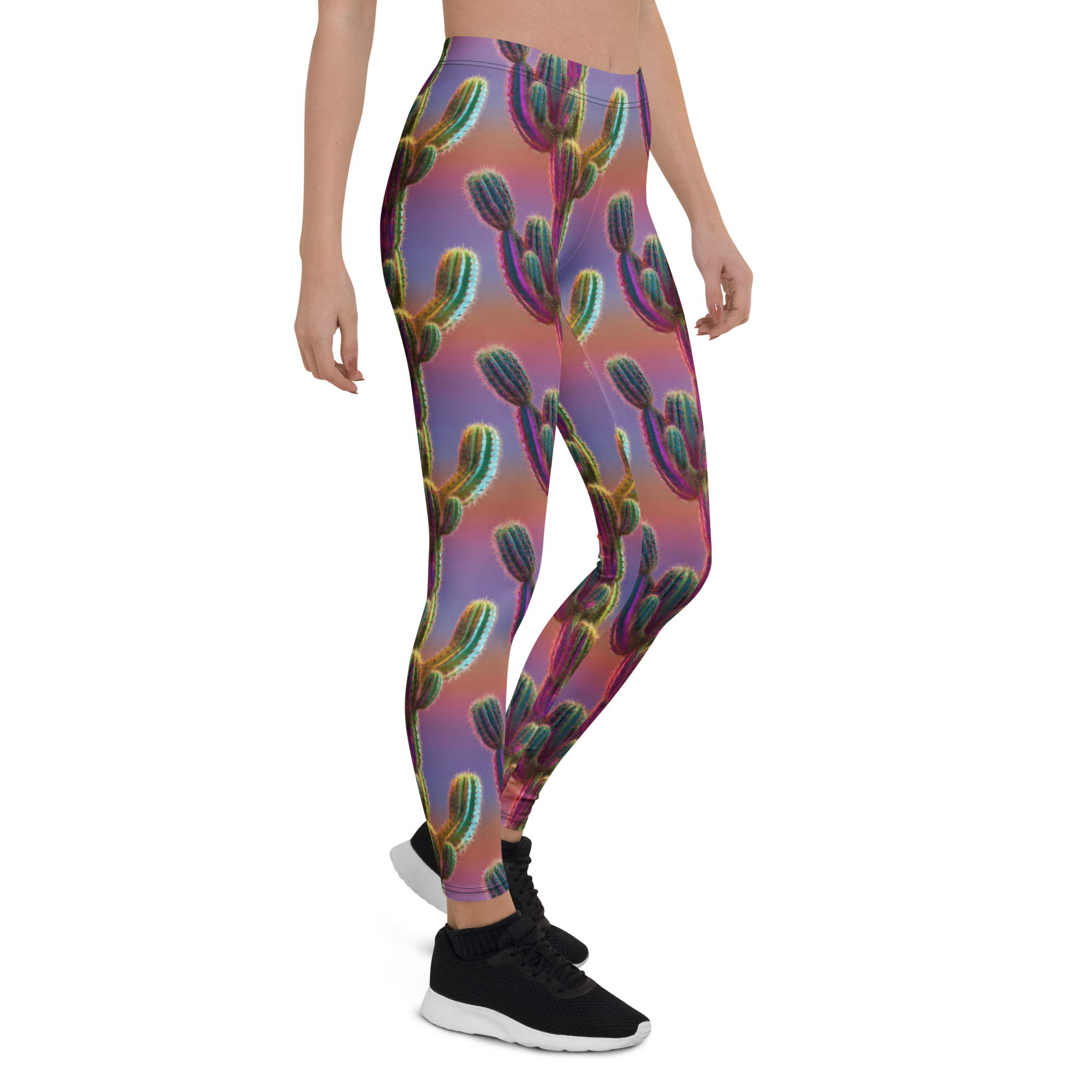 Neon Cactus Leggings Right View