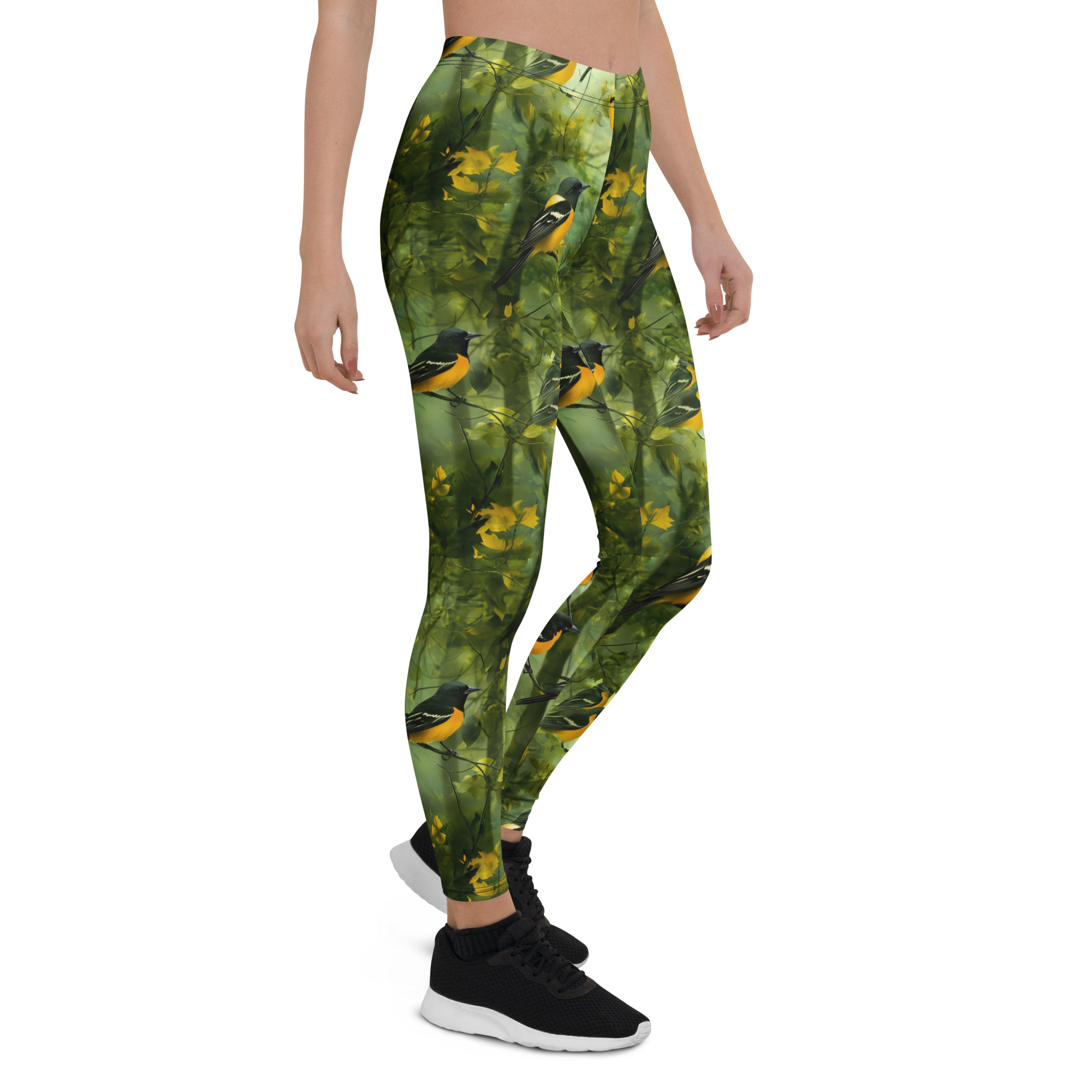 Yellow Songbird Leggings Right View