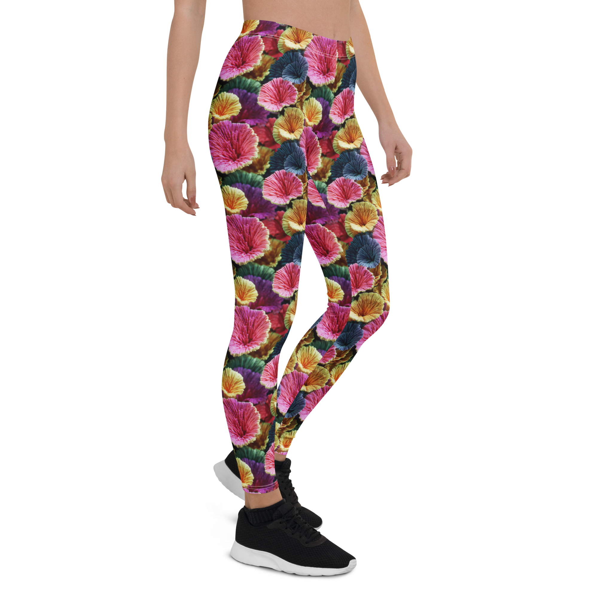 Coral Cup Leggings Right View