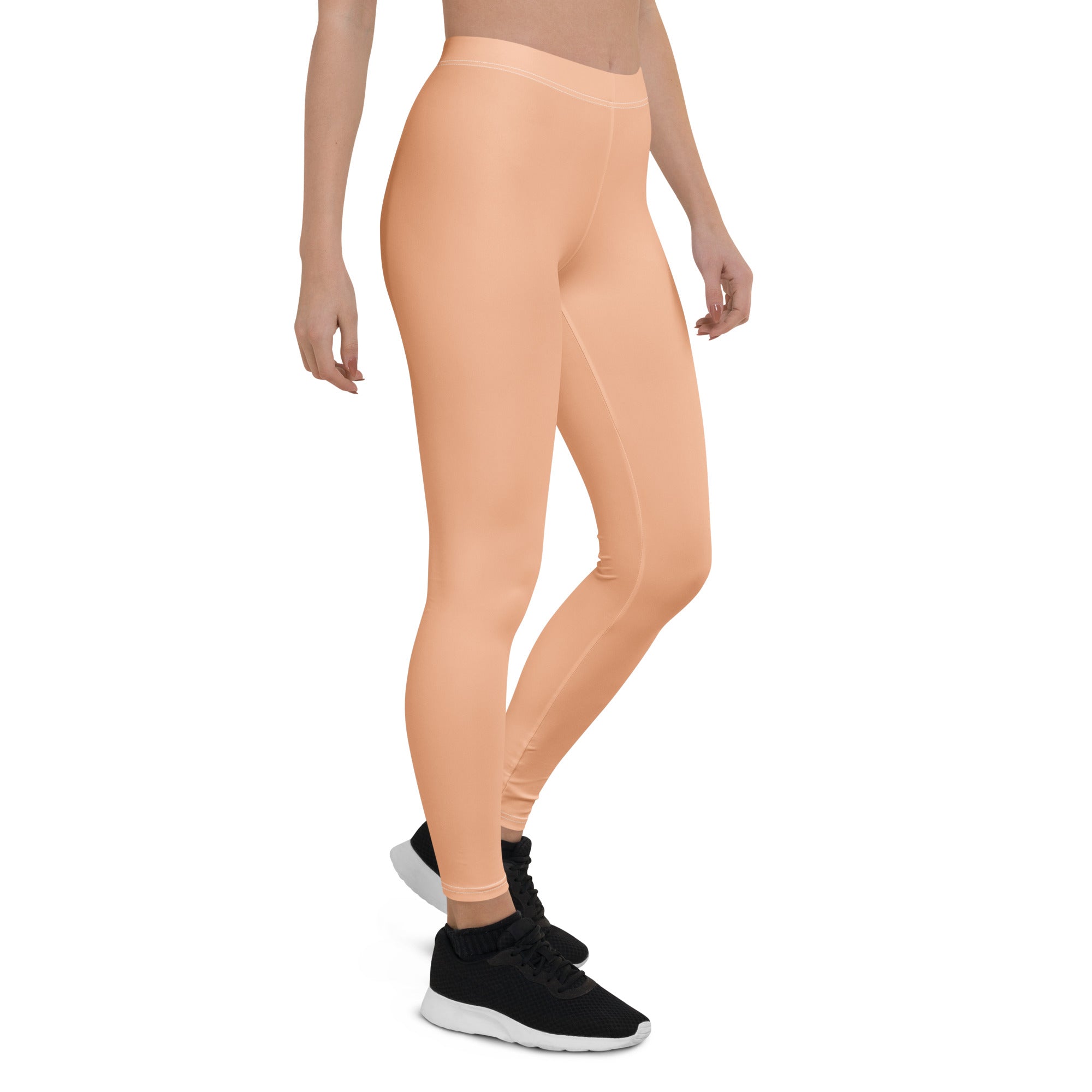 Solid Peach Fuzz Kids Leggings | GearBunch