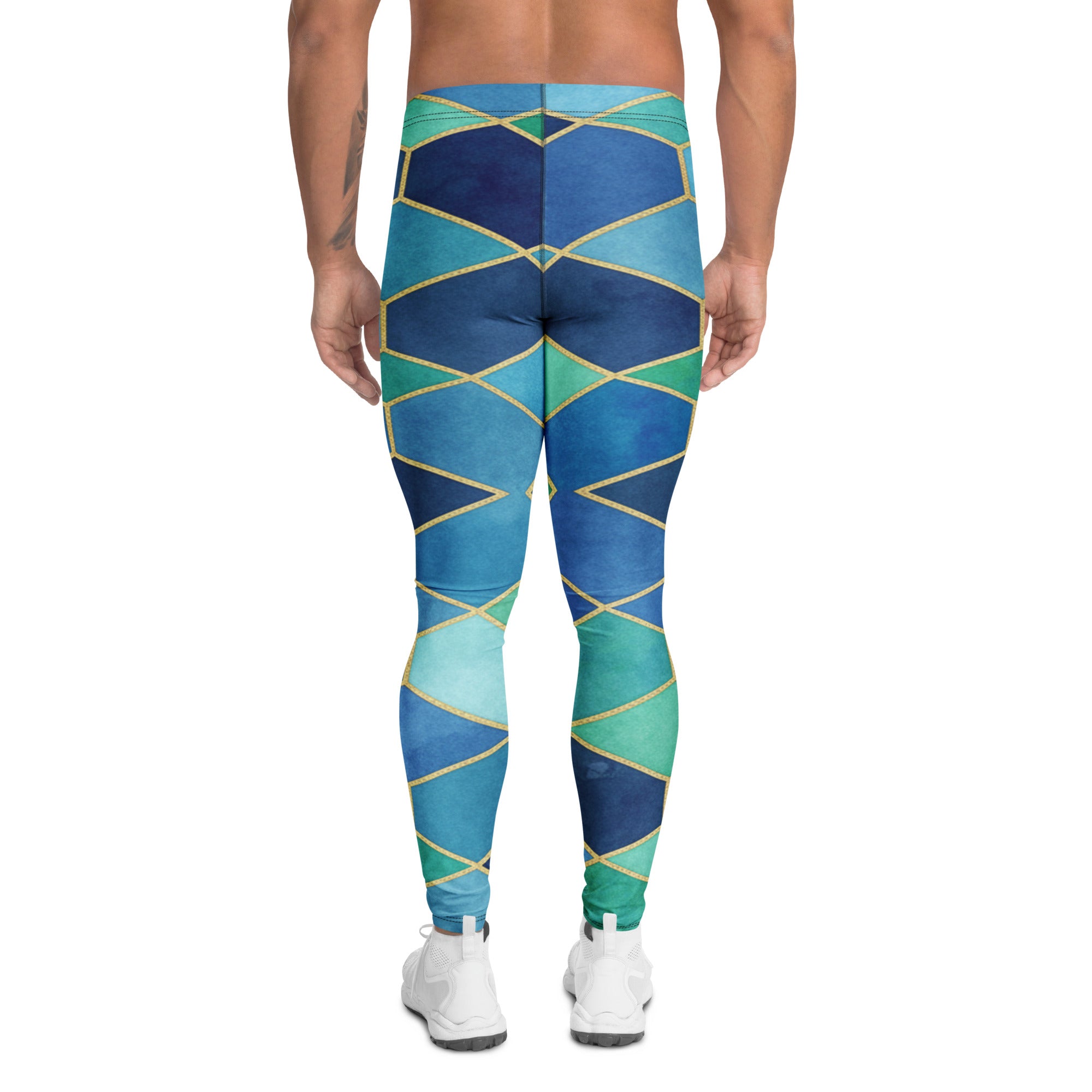 Arabic Ocean Blues Meggings | GearBunch