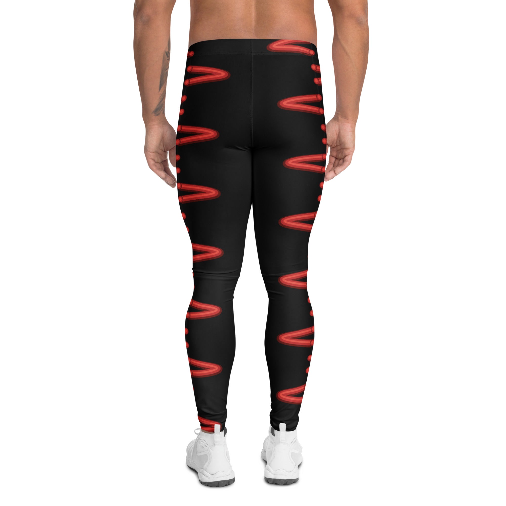 Black Baseball Stitches Meggings | GearBunch