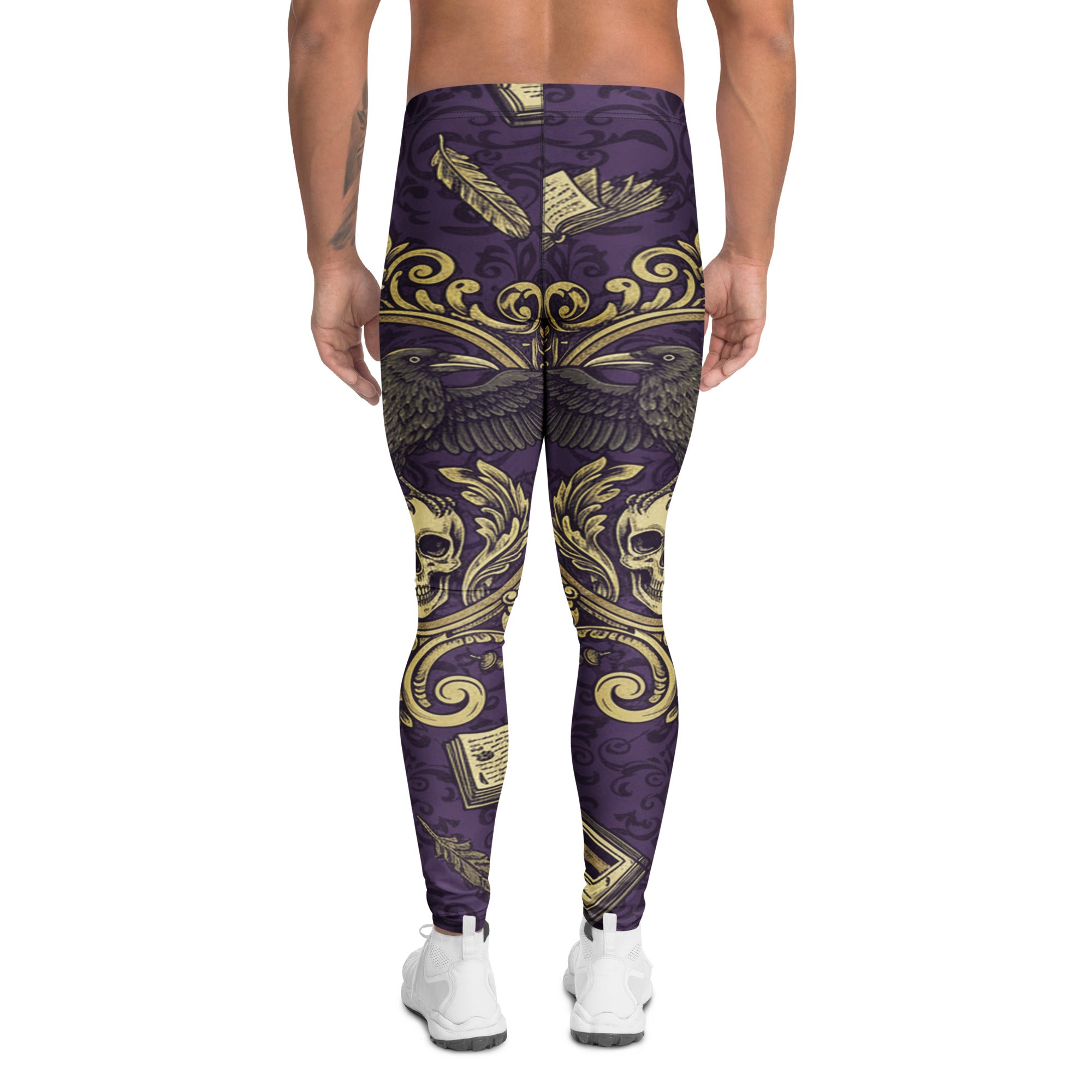 Edgar Allan Poe Raven Damask Meggings | GearBunch