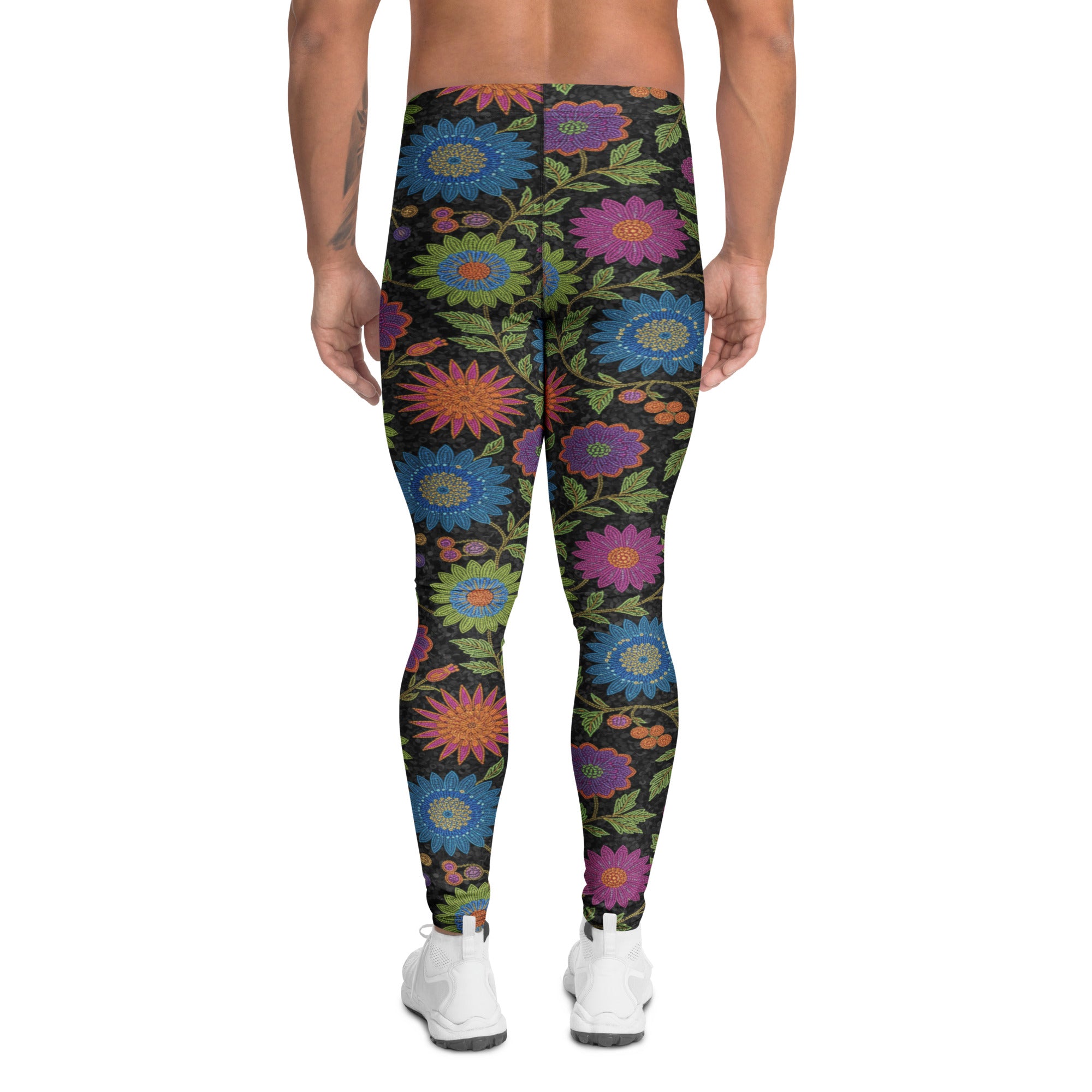 Rainbow Botanical Paillette Meggings | GearBunch
