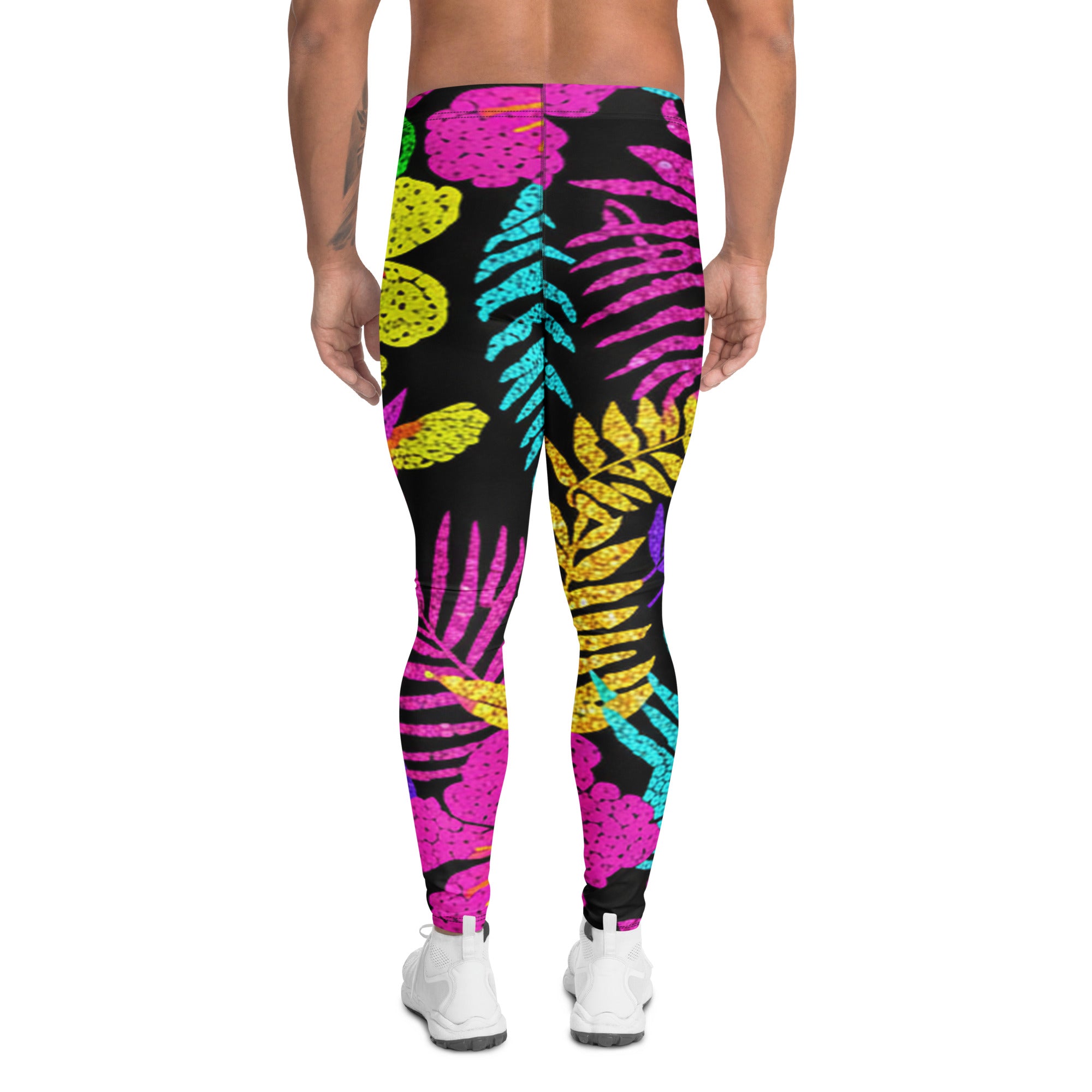 Rainbow Tropical Print Meggings | GearBunch