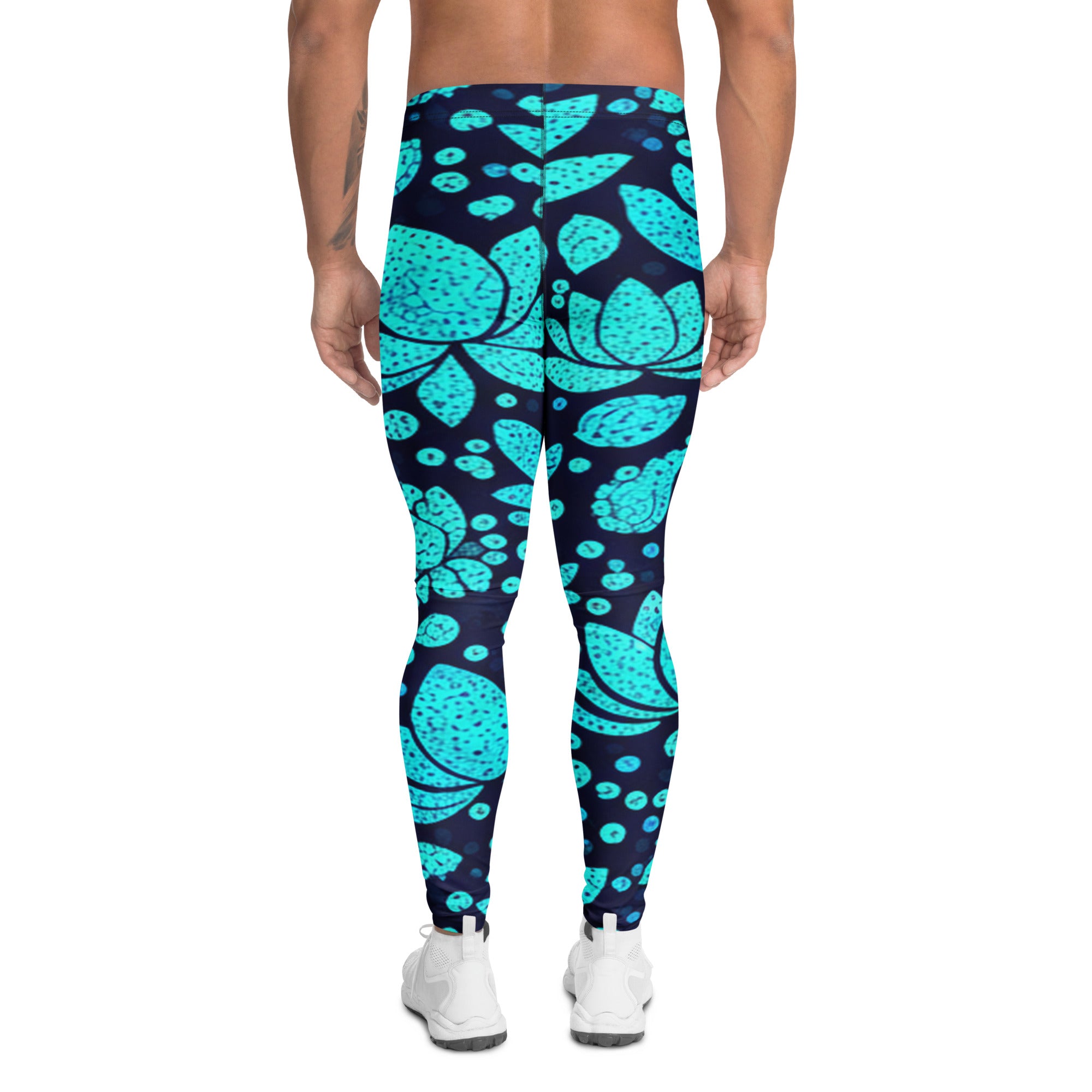 Teal Lotus Paillette Meggings | GearBunch
