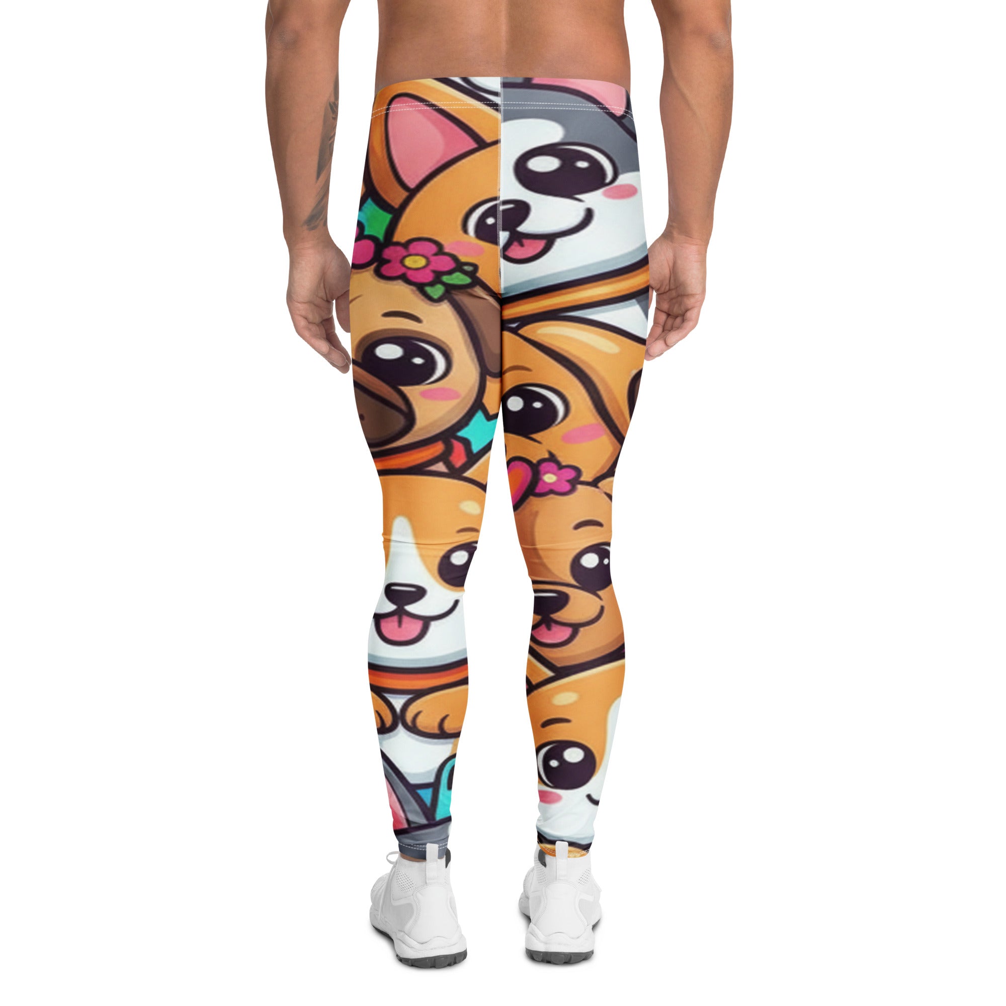 Vibrant Puppy Pile Meggings | GearBunch