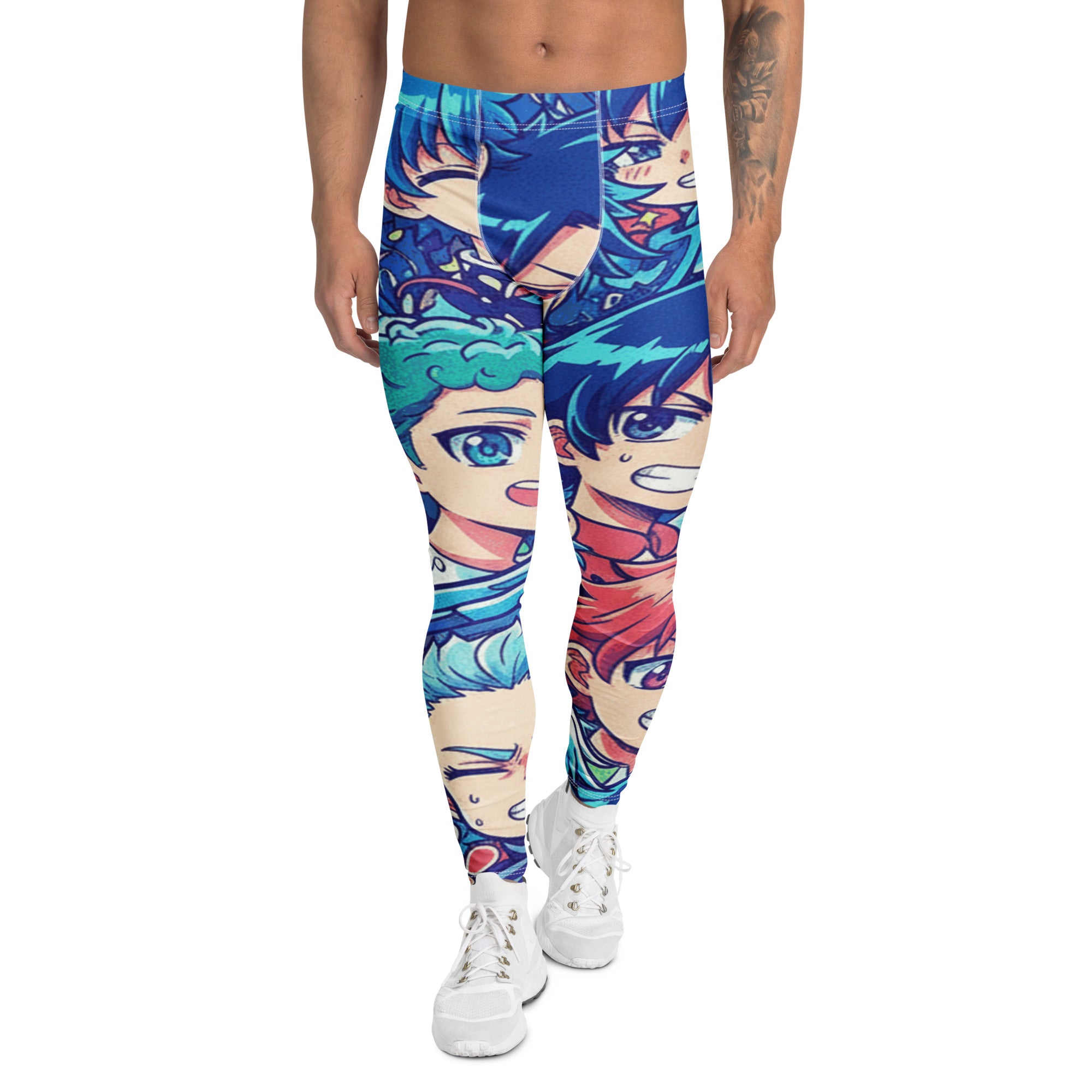 Anime Collage Ocean Wave Meggings | GearBunch