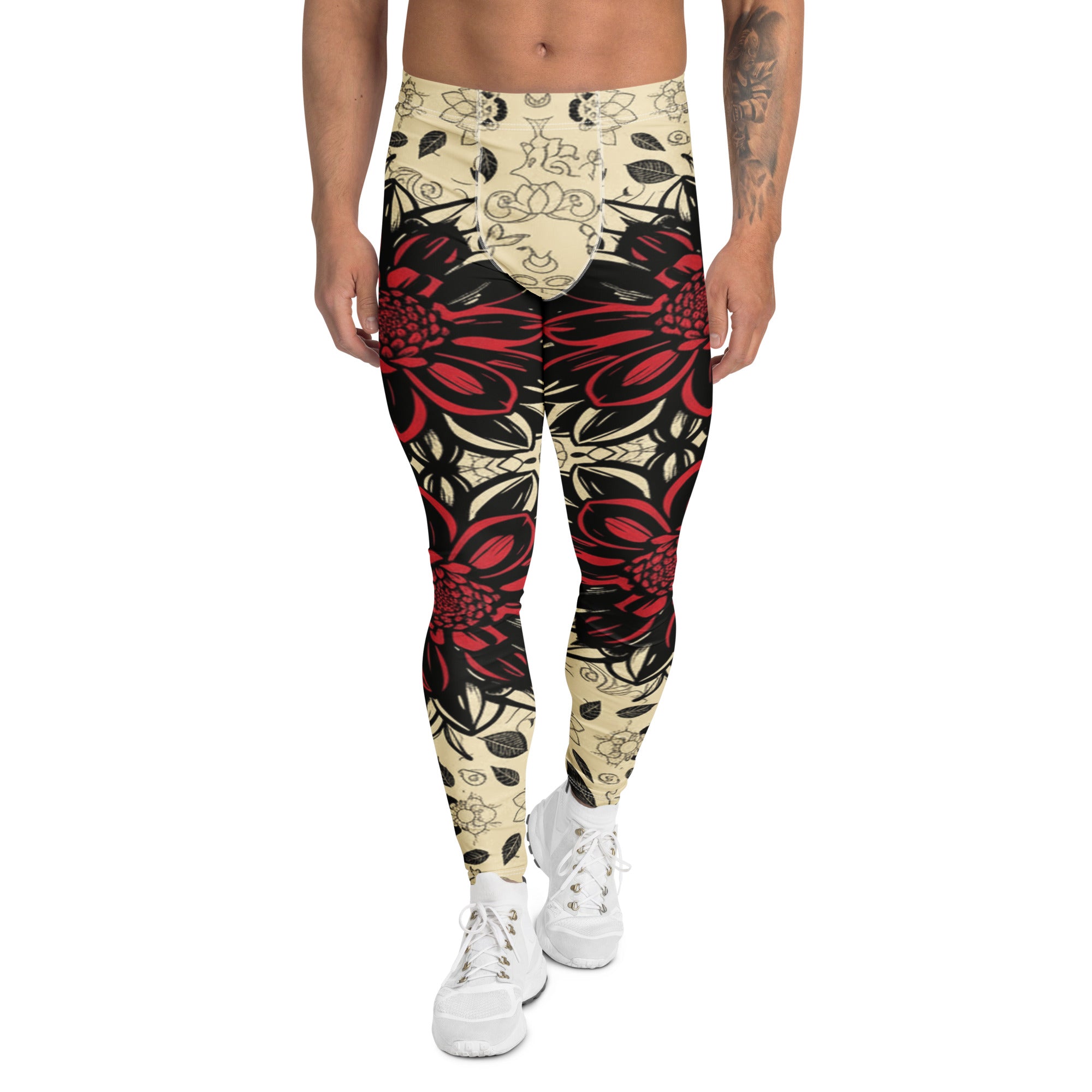 Black Dahlia Bloom Meggings | GearBunch