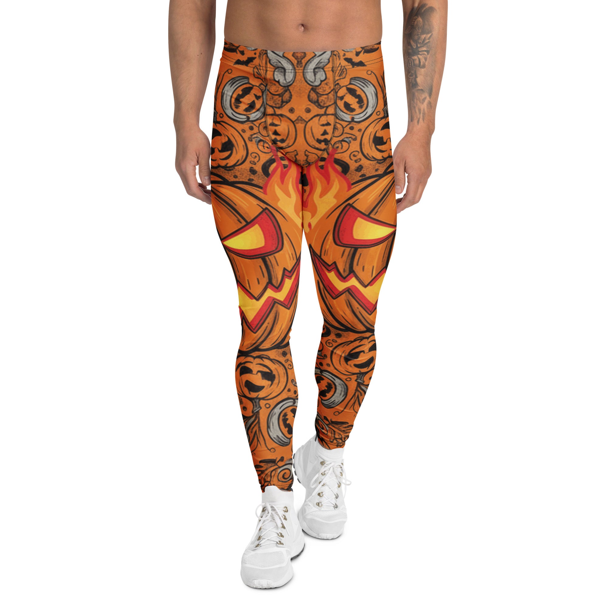 Carved Jack-o-Lantern Glow Meggings | GearBunch