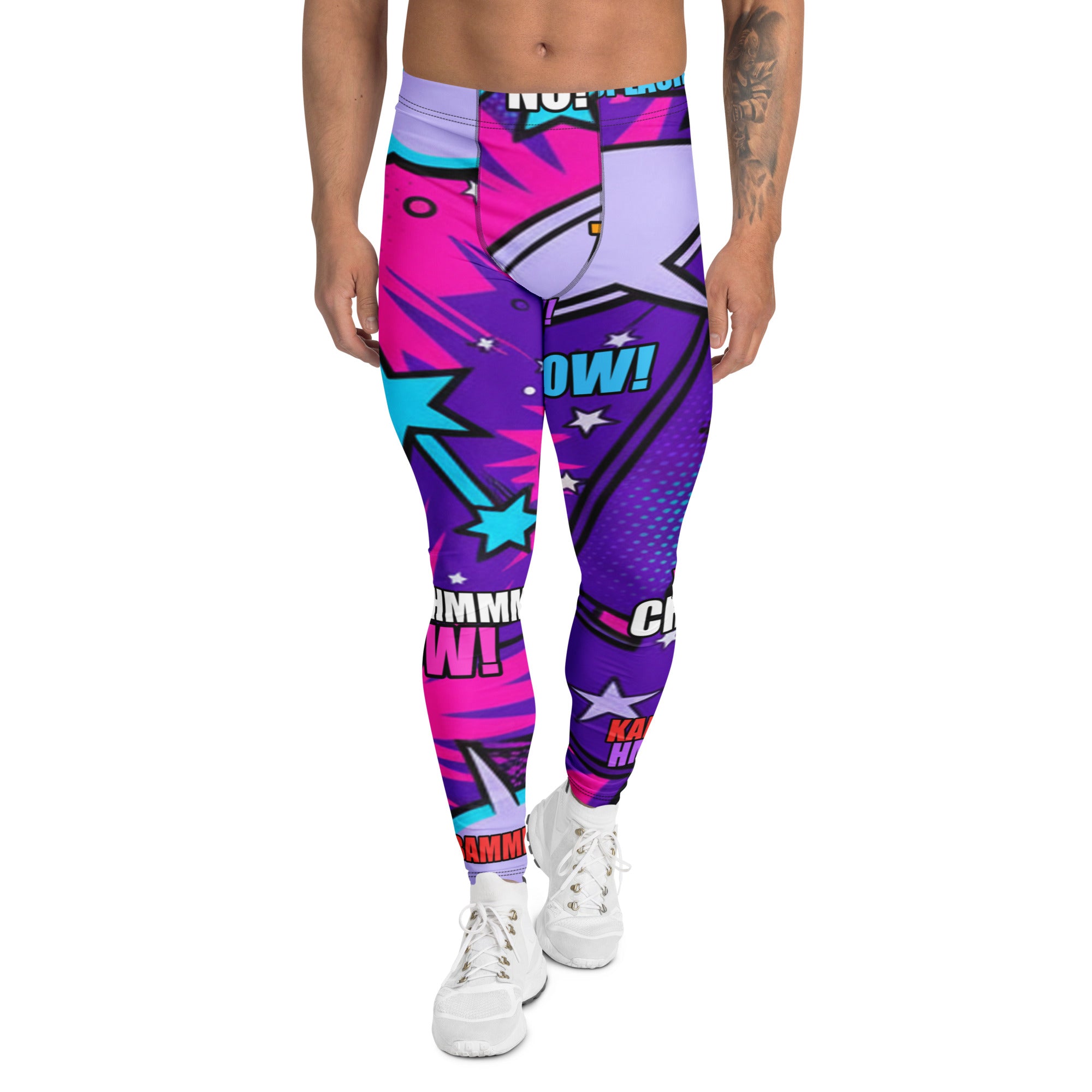 Comic Pop Galaxy Purple Meggings | GearBunch
