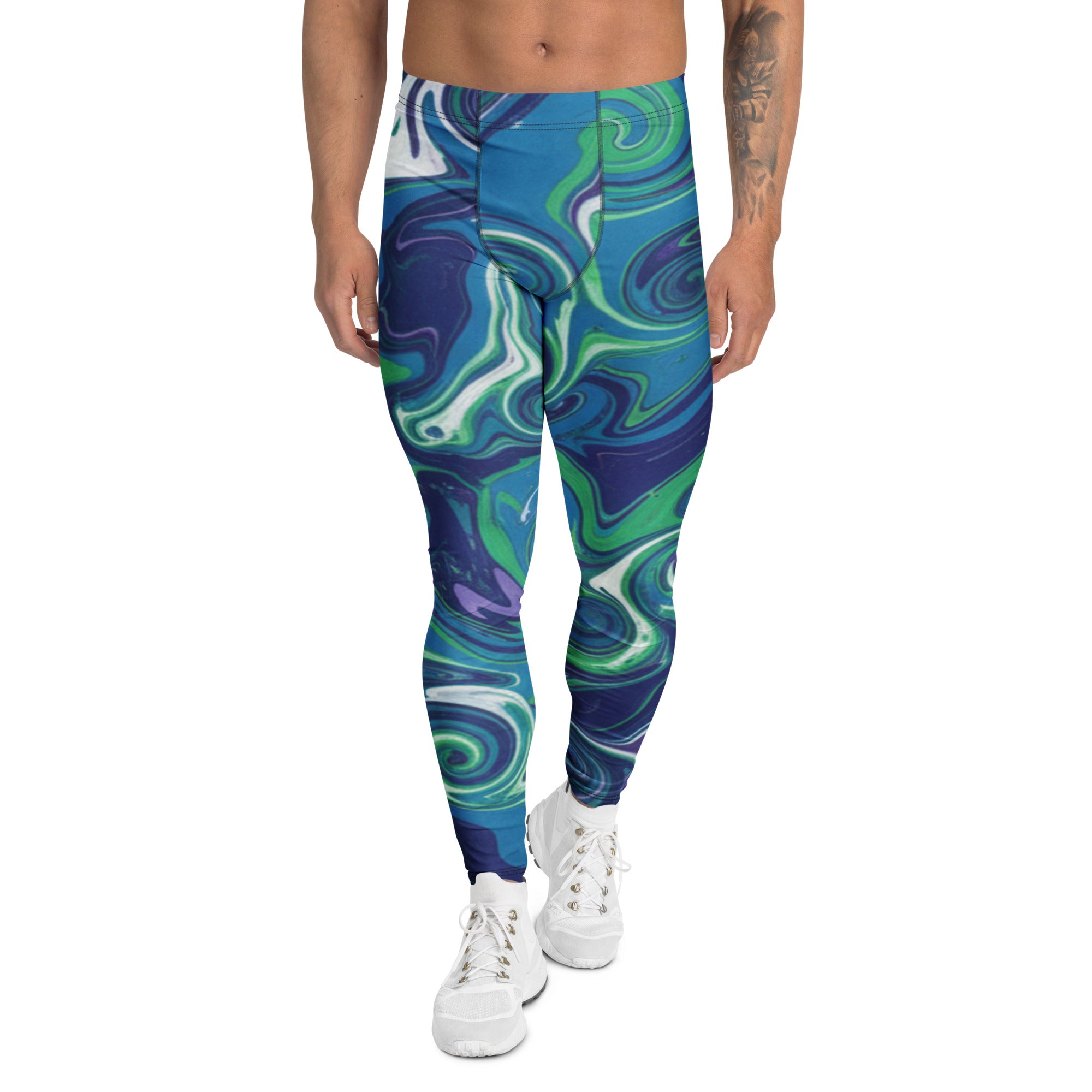 Liquid Marble Arctic Aurora Meggings | GearBunch