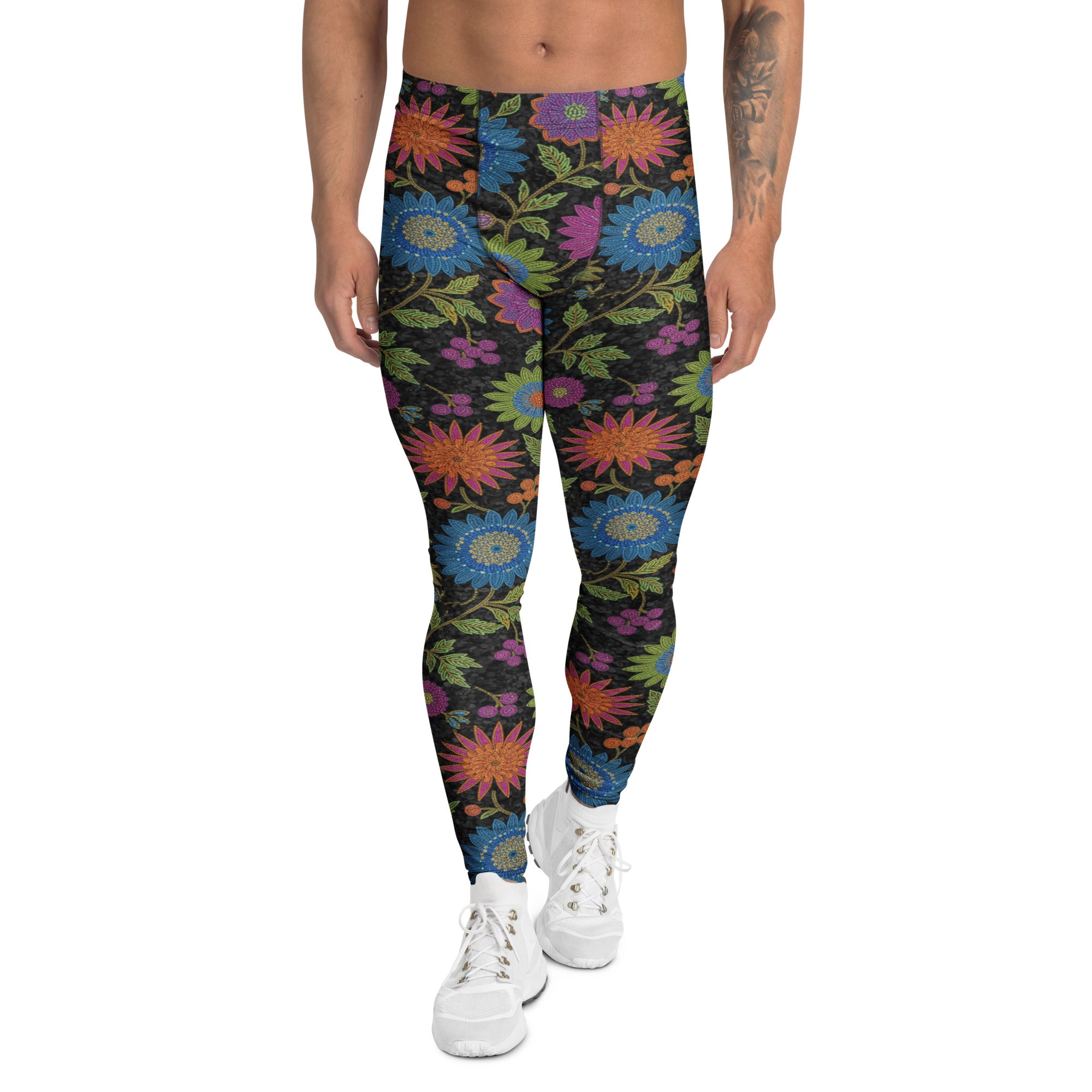 Rainbow Botanical Paillette Meggings | GearBunch