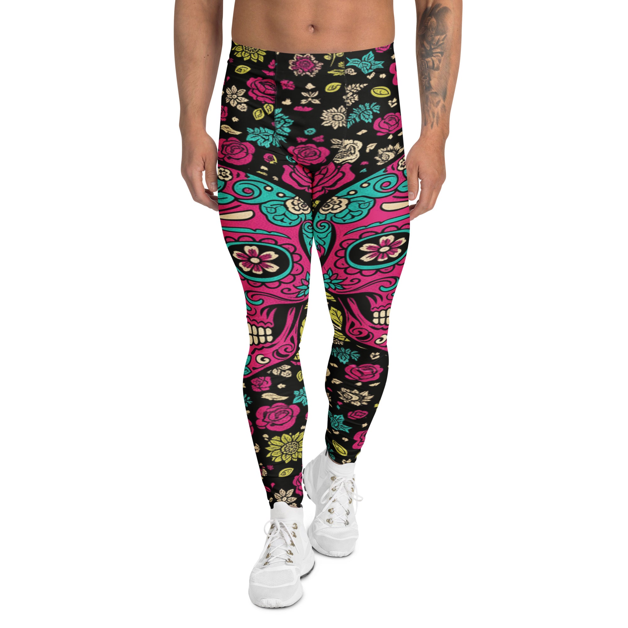 Sugar Skull Botanica Meggings | GearBunch