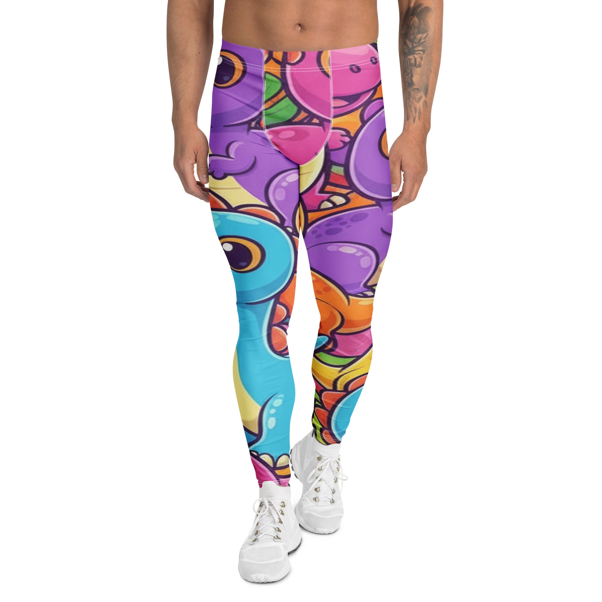 Vibrant Dinosaur Stomp Meggings | GearBunch