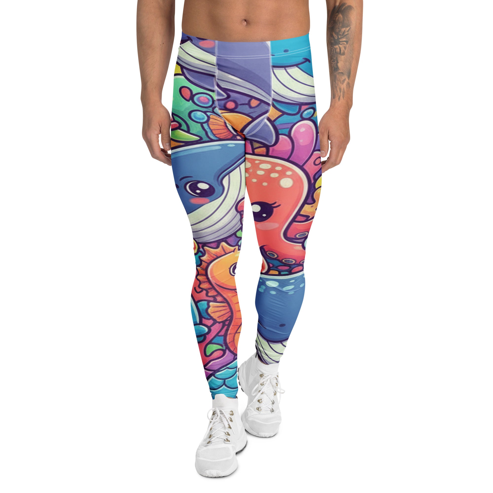 Vibrant Ocean Creatures Meggings | GearBunch