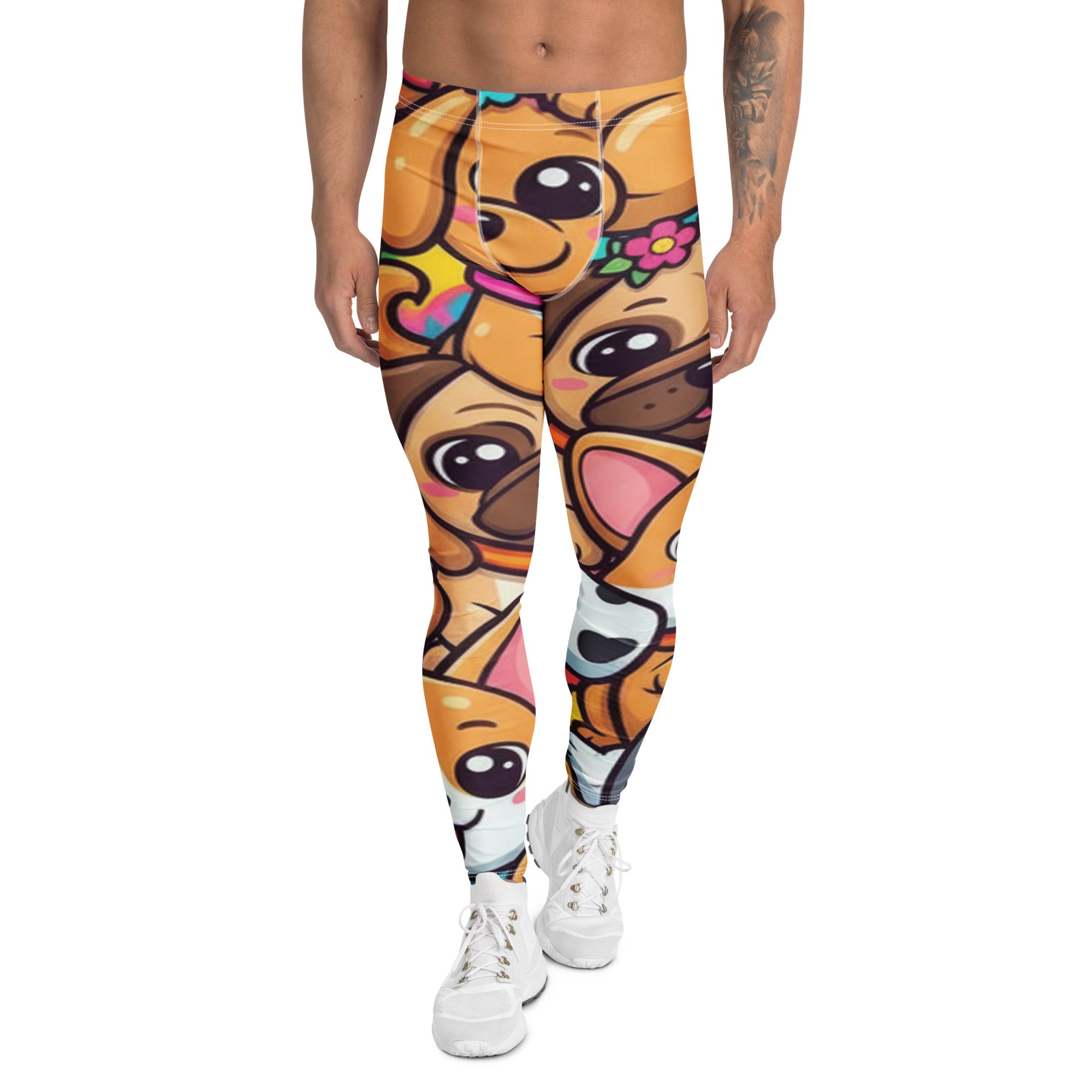 Vibrant Puppy Pile Meggings | GearBunch