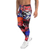 Men's anime collage dark shonen meggings front view