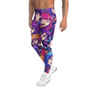 Women's anime collage galaxy hero printed meggings front view