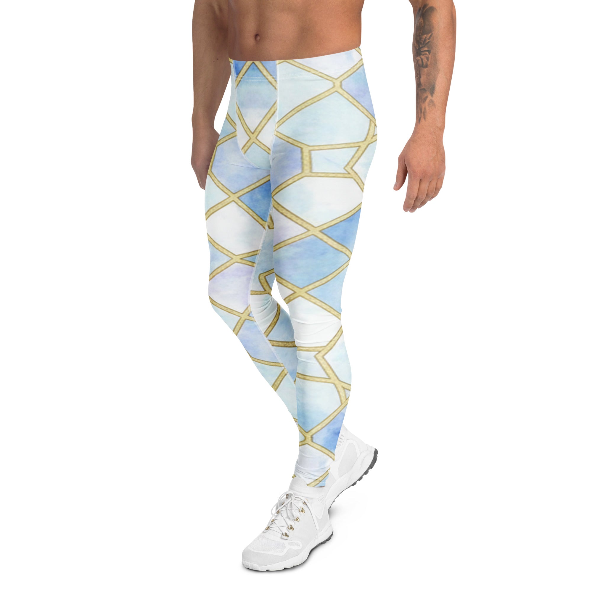 Men's arabic ice crystal meggings front view